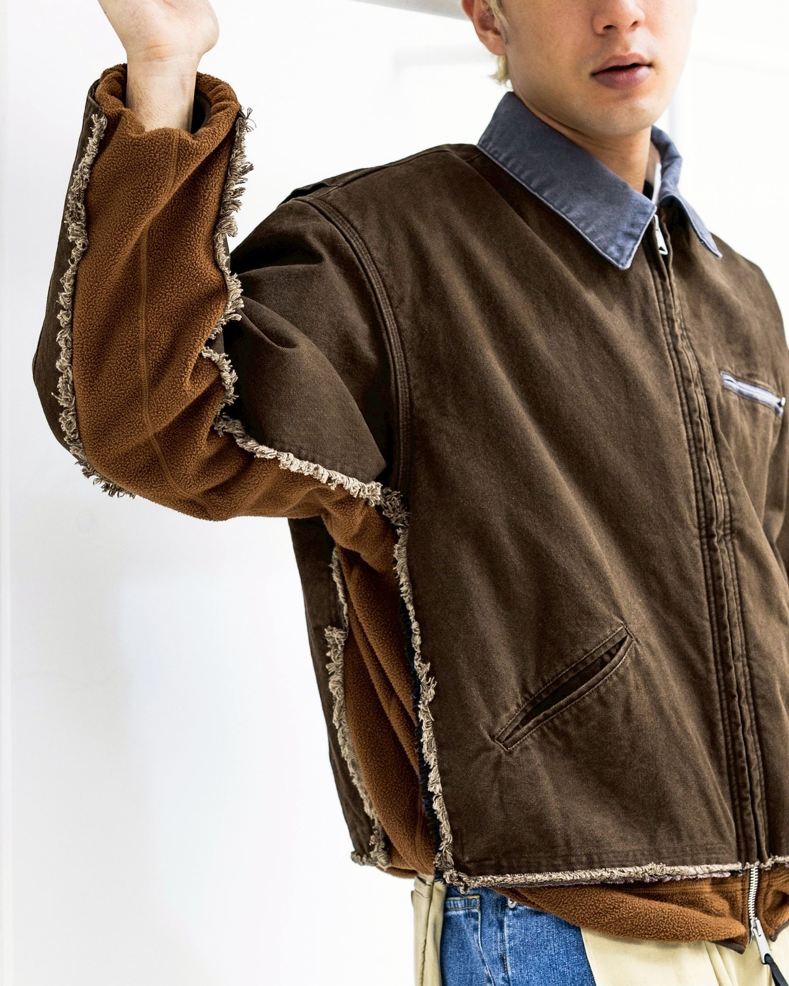 YOKE - YOKE ヨーク26SS Connected Work Jacket(YK26SS01195B)BROWN