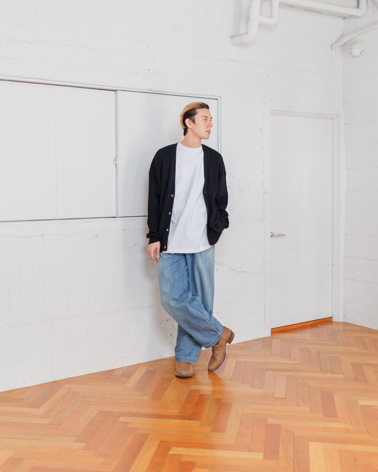 Graphpaper - グラフペーパー 25SS Linen Solotex Loose Rib Cardigan