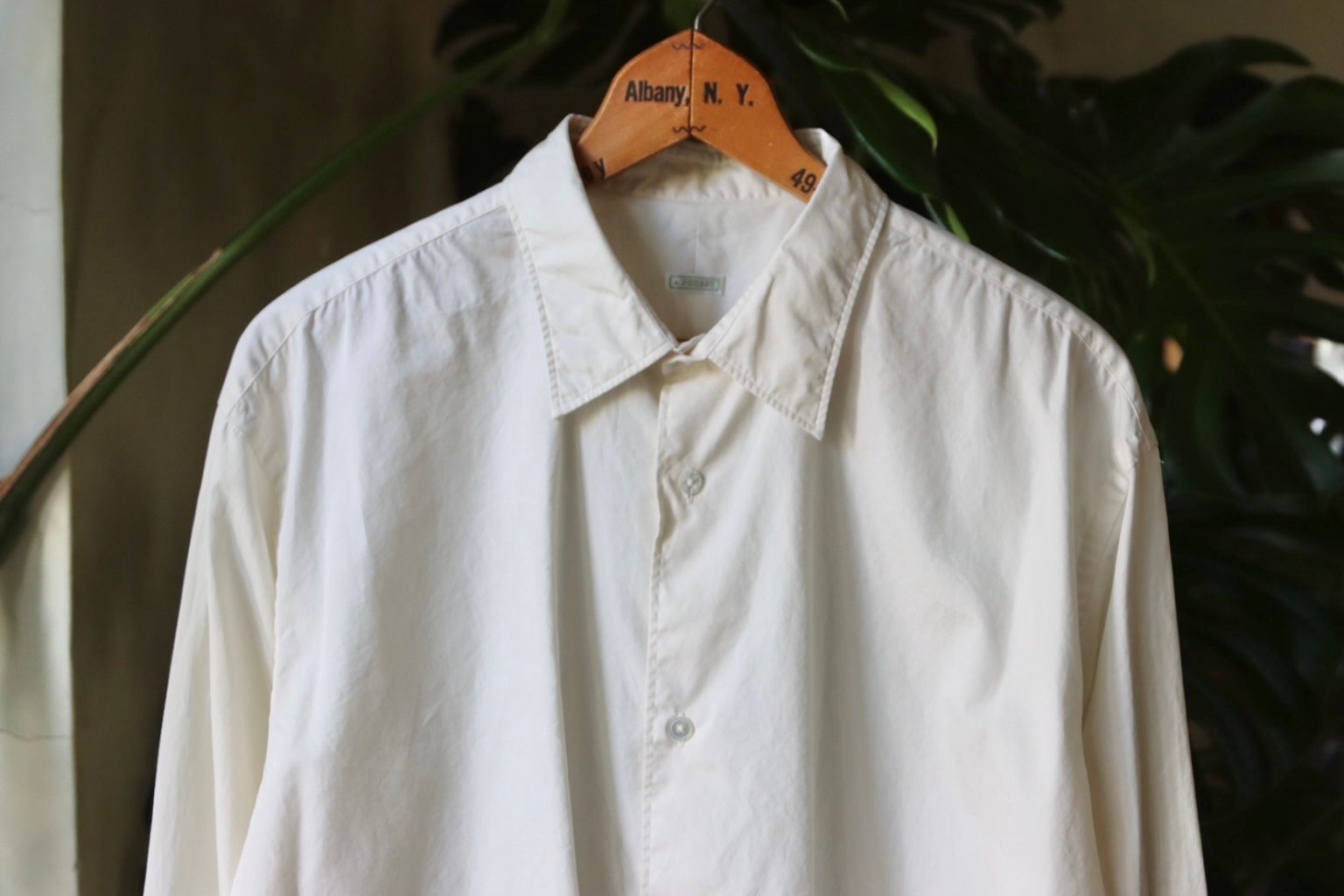 A.PRESSE - アプレッセ22FW Regular Collar Shirt(22AAP-02-10H)BEIGE