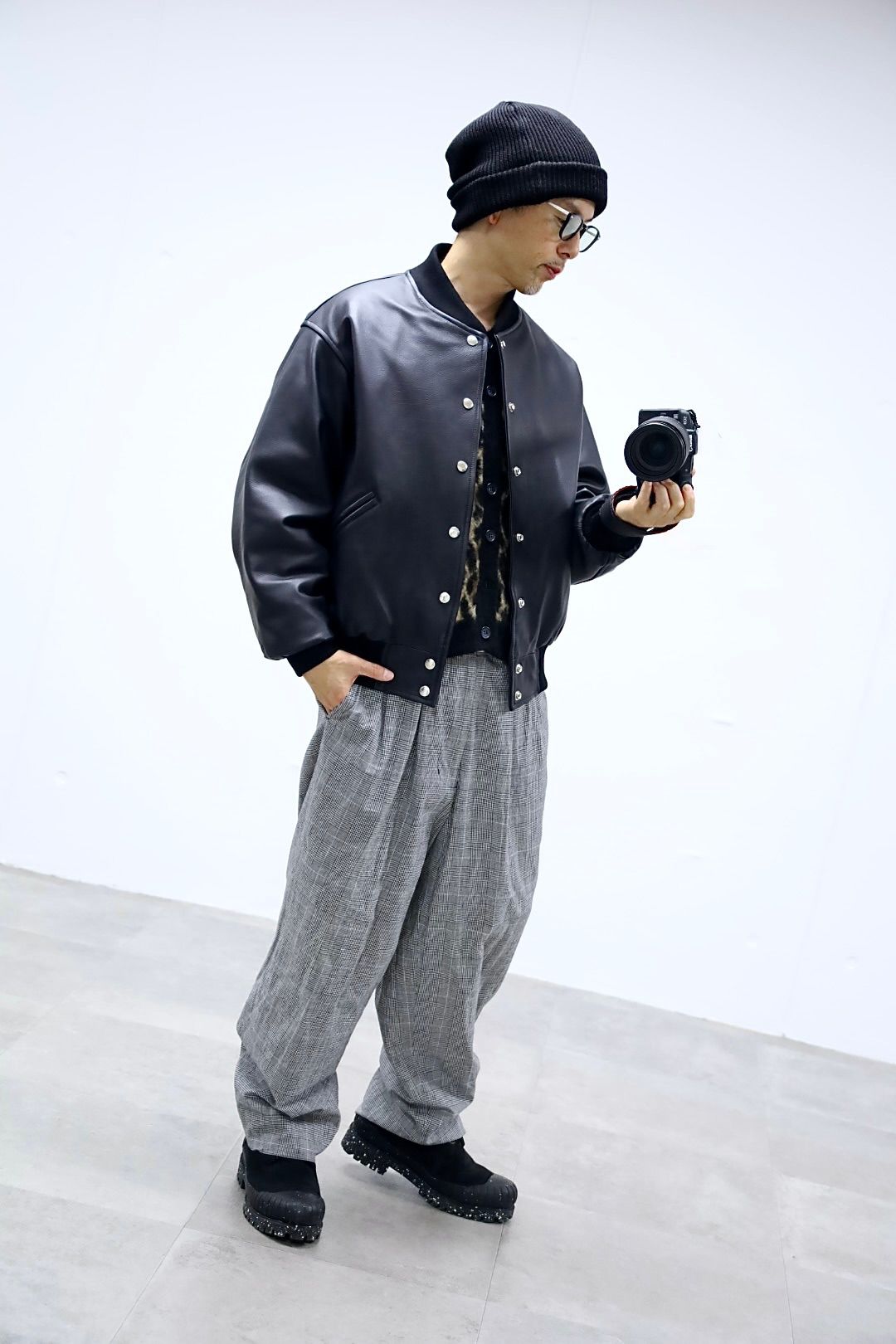 A.PRESSE Leather Award Jacketスタイル | 7282 | MARK