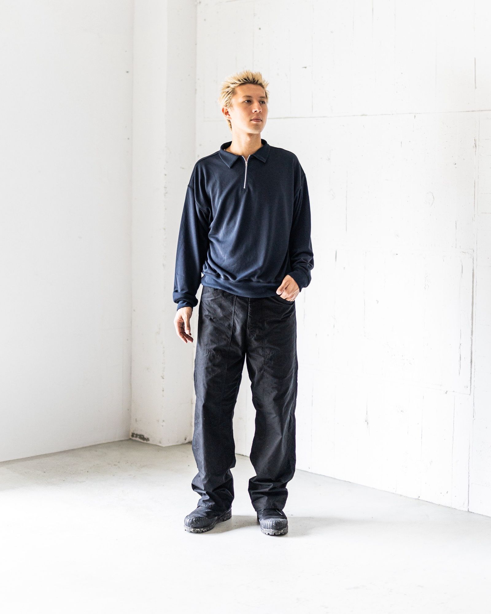 FOUNDOUR HALF ZIP LONG SLEEVE SHIRT 新作発売！ | 6903 | MARK