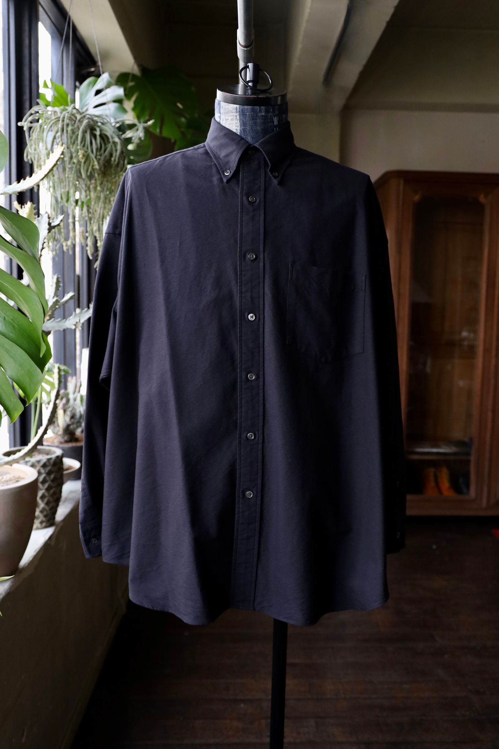 Graphpaper - グラフペーパー25SS Oxford L/S Oversized B.D Shirt