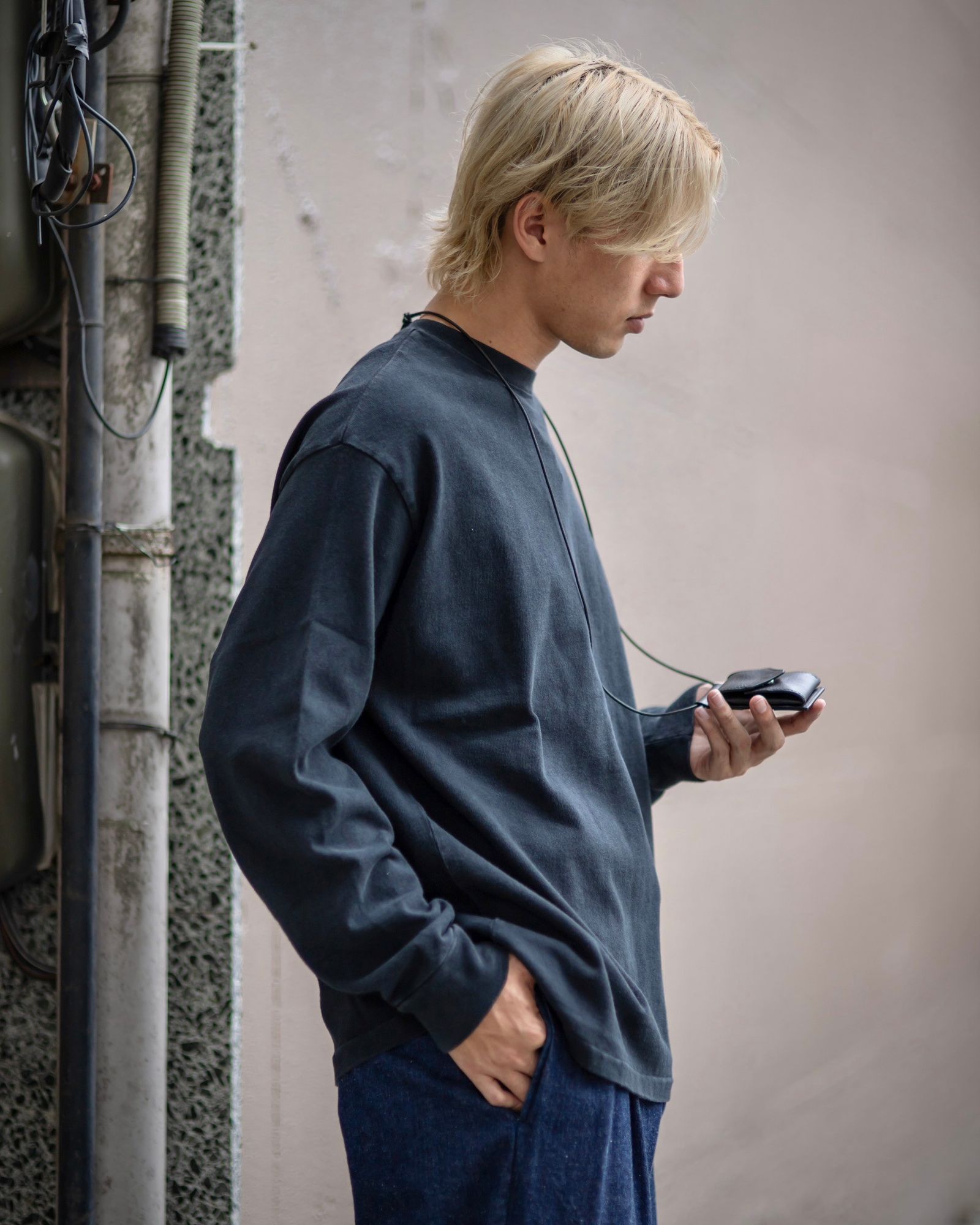 A.PRESSE STYLE2 1st delivery Vintage L/S T-shirt(BLACK)style