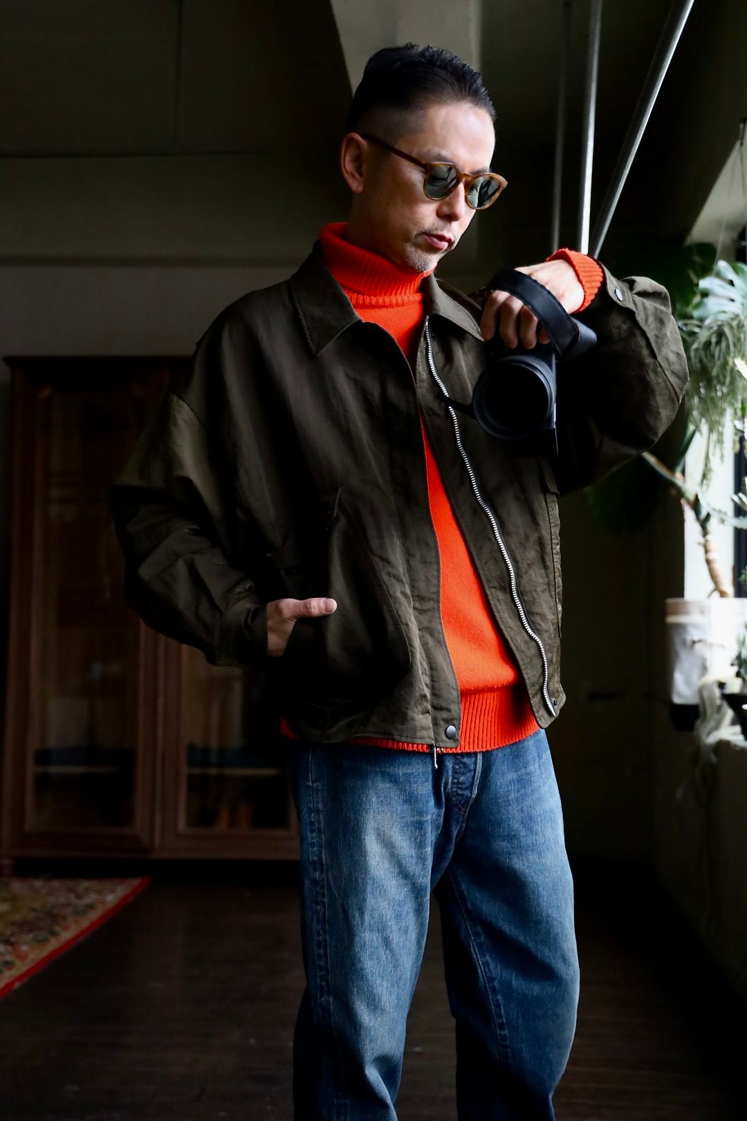 YOKE NYLON BOMBER JACKET