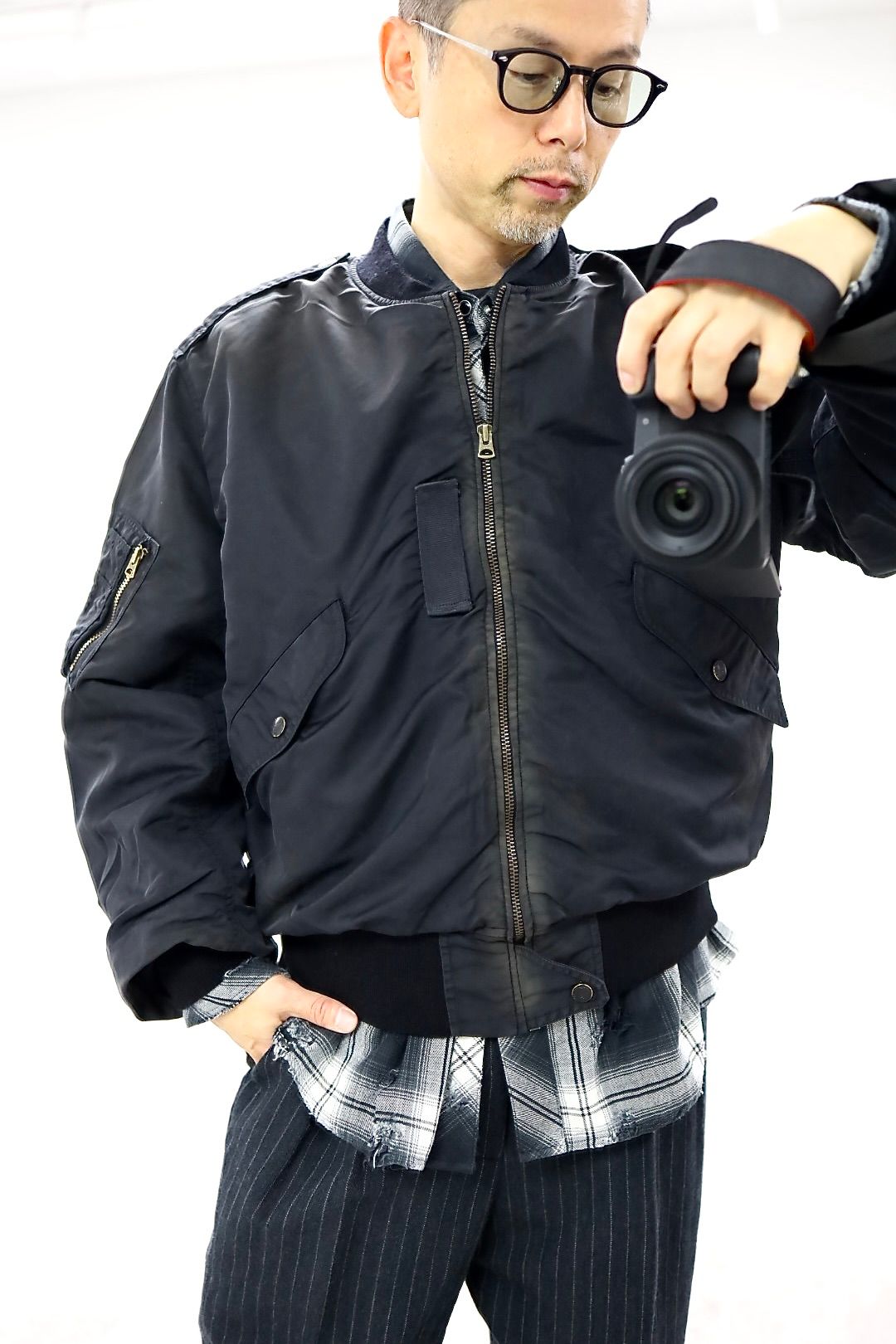 BOWWOW - BOW WOW 25FWバウワウ ジャケットL-2B FLIGHT JACKET AGED