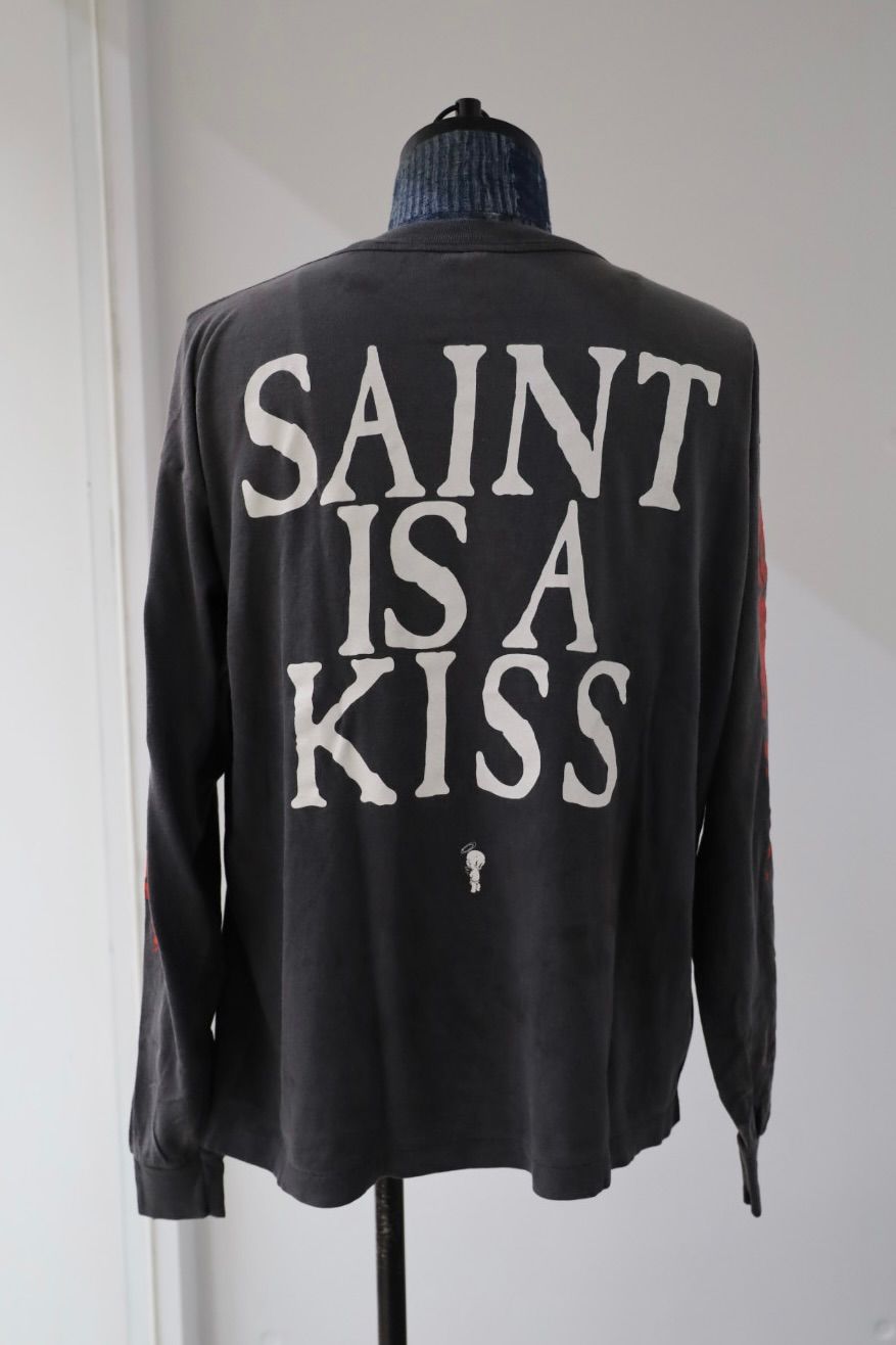 SAINT M×××××× - セントマイケル Tシャツ SAINT IS A KISS LS TEE(SM