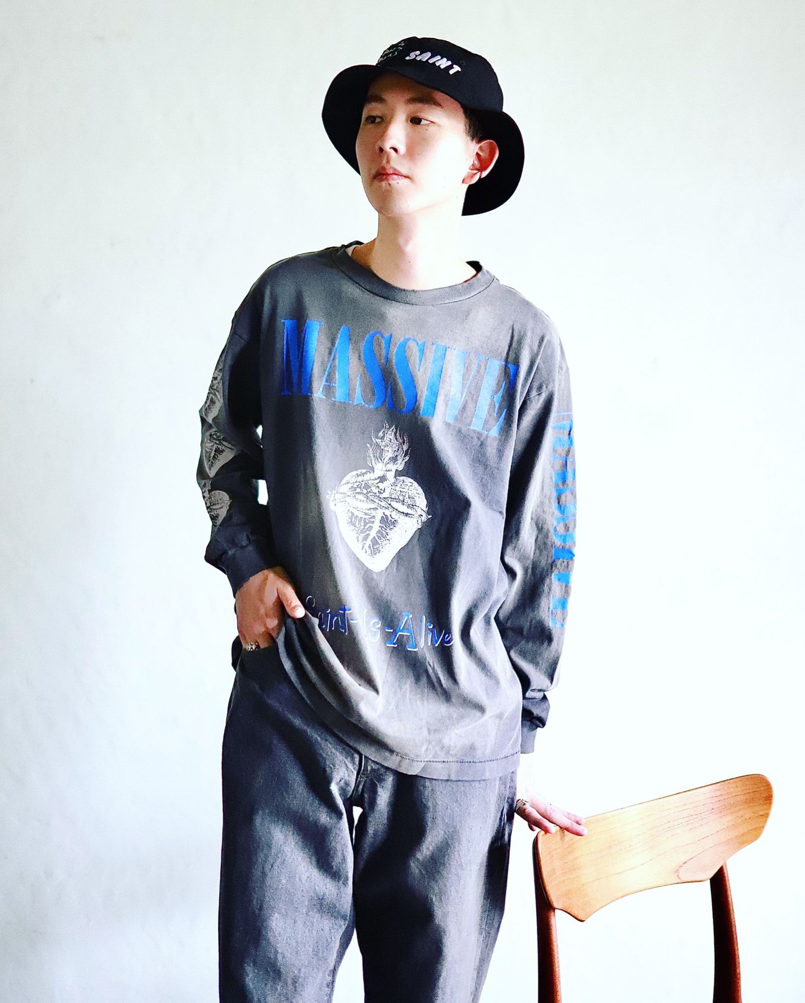 SAINT Mxxxxxx セントマイケル 23AW MASSIVE LS TEEスタイル | 3715 | MARK