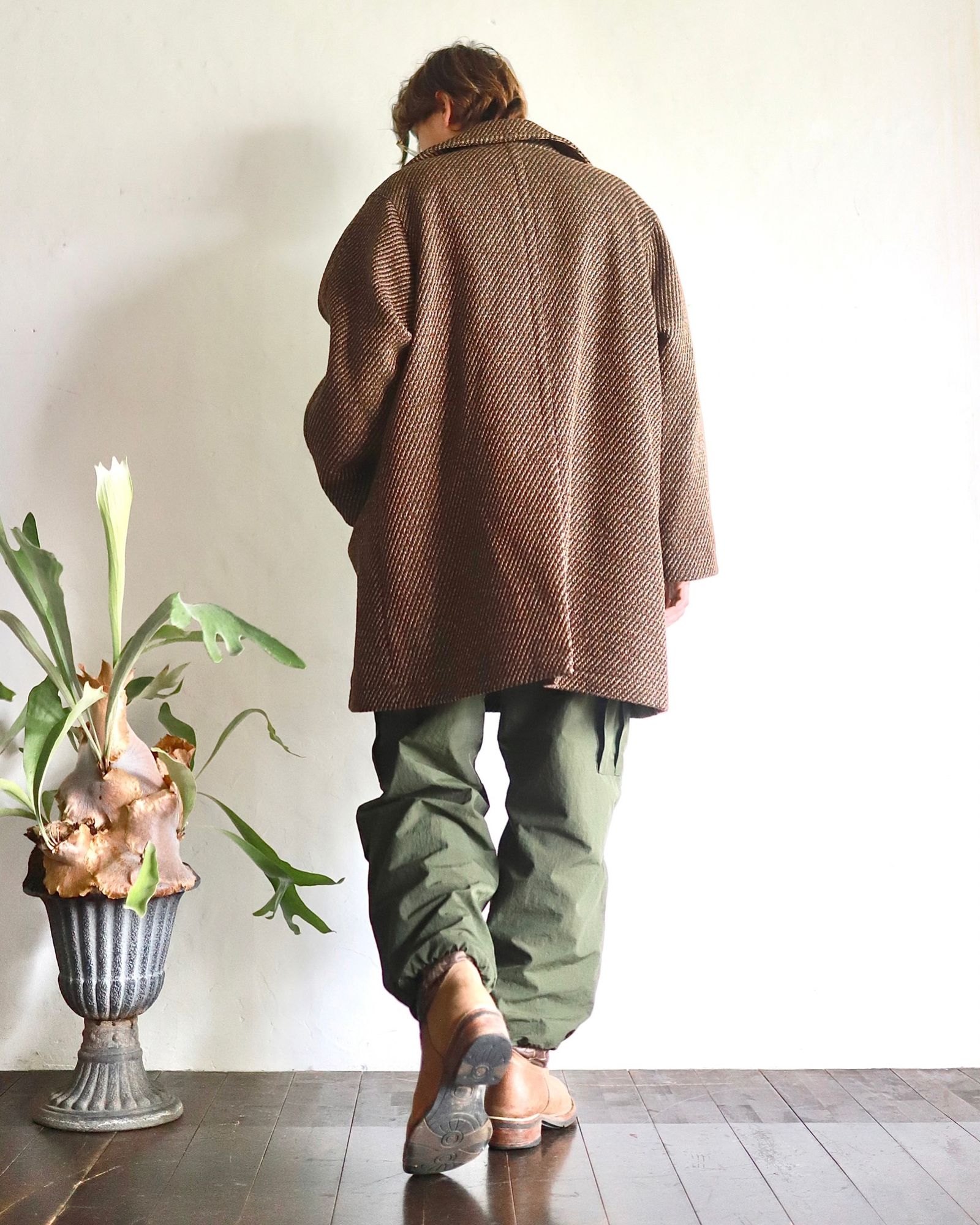 YOKE 23AW DOUBLE BREASTED HALF COAT