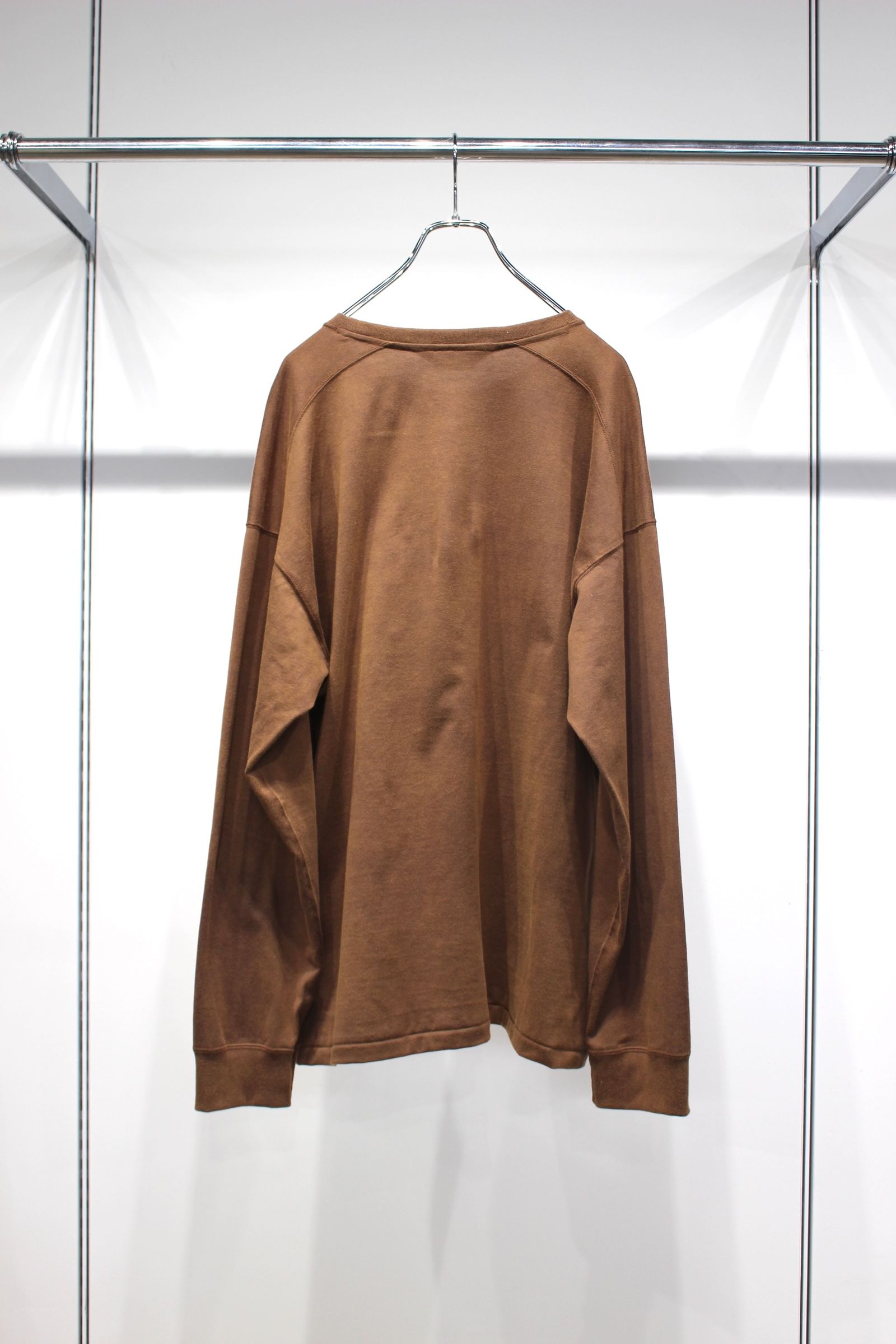 ANCELLM - UNEVENNESS LS T-SHIRT | BROWN | カットソー | NapsNote
