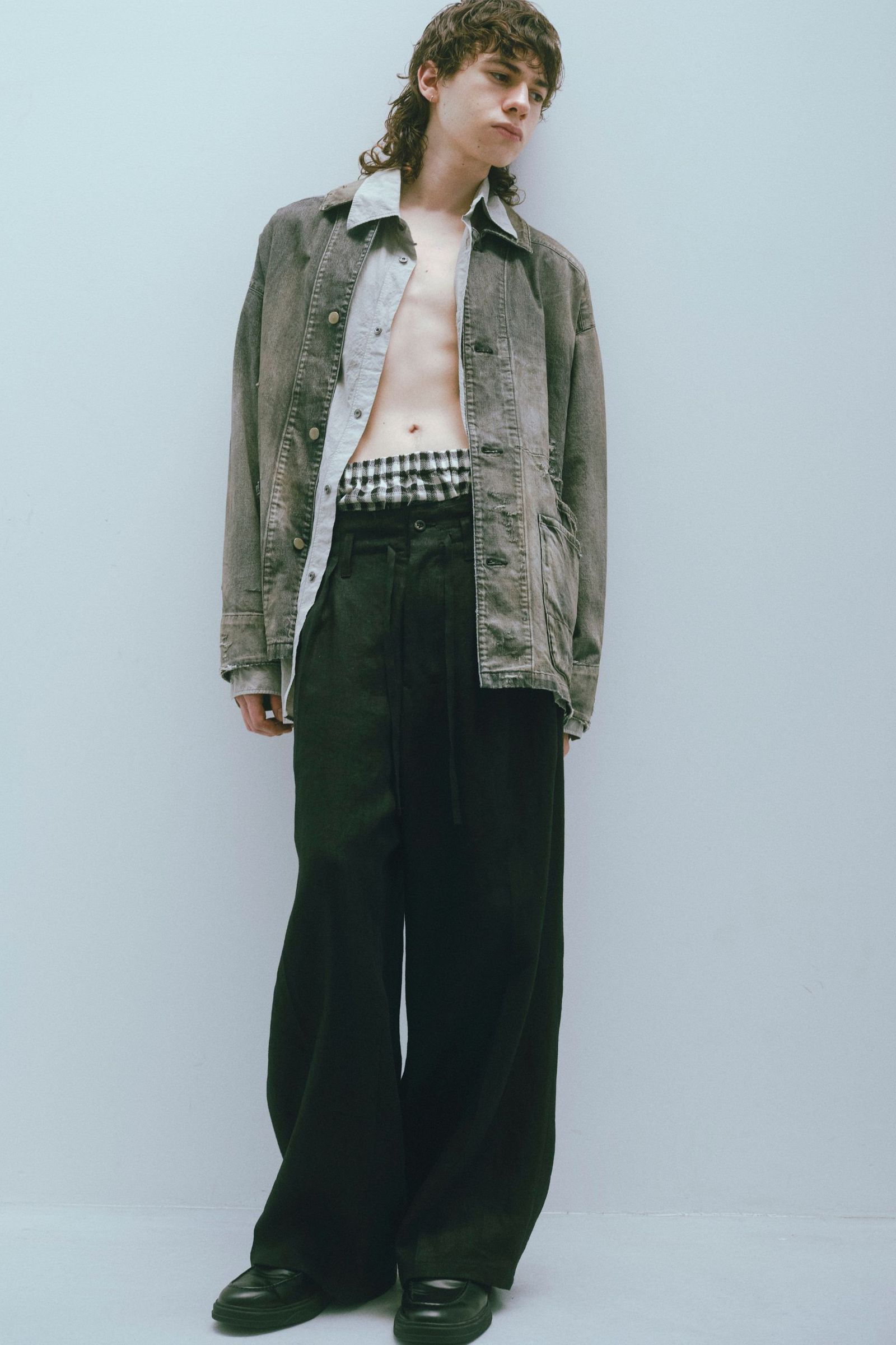 ANCELLM - DENIM COVERALL | BLACK | カバーオール | NapsNote