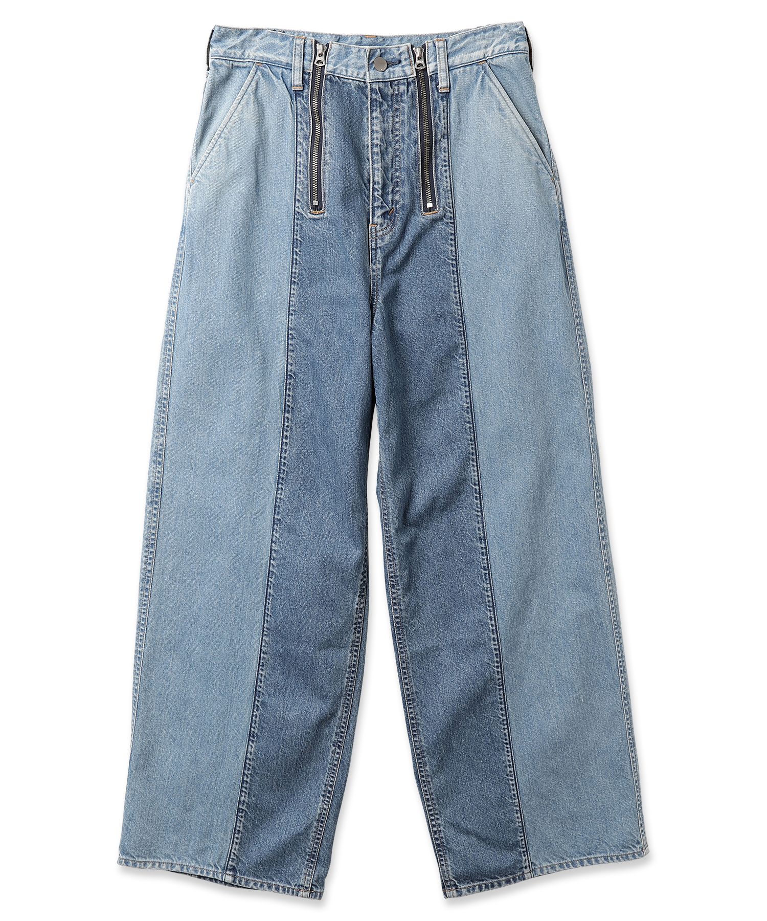 JIEDA - SWITCHING ZIP DENIM PANTS/デニムパンツ/インディゴ | NapsNote