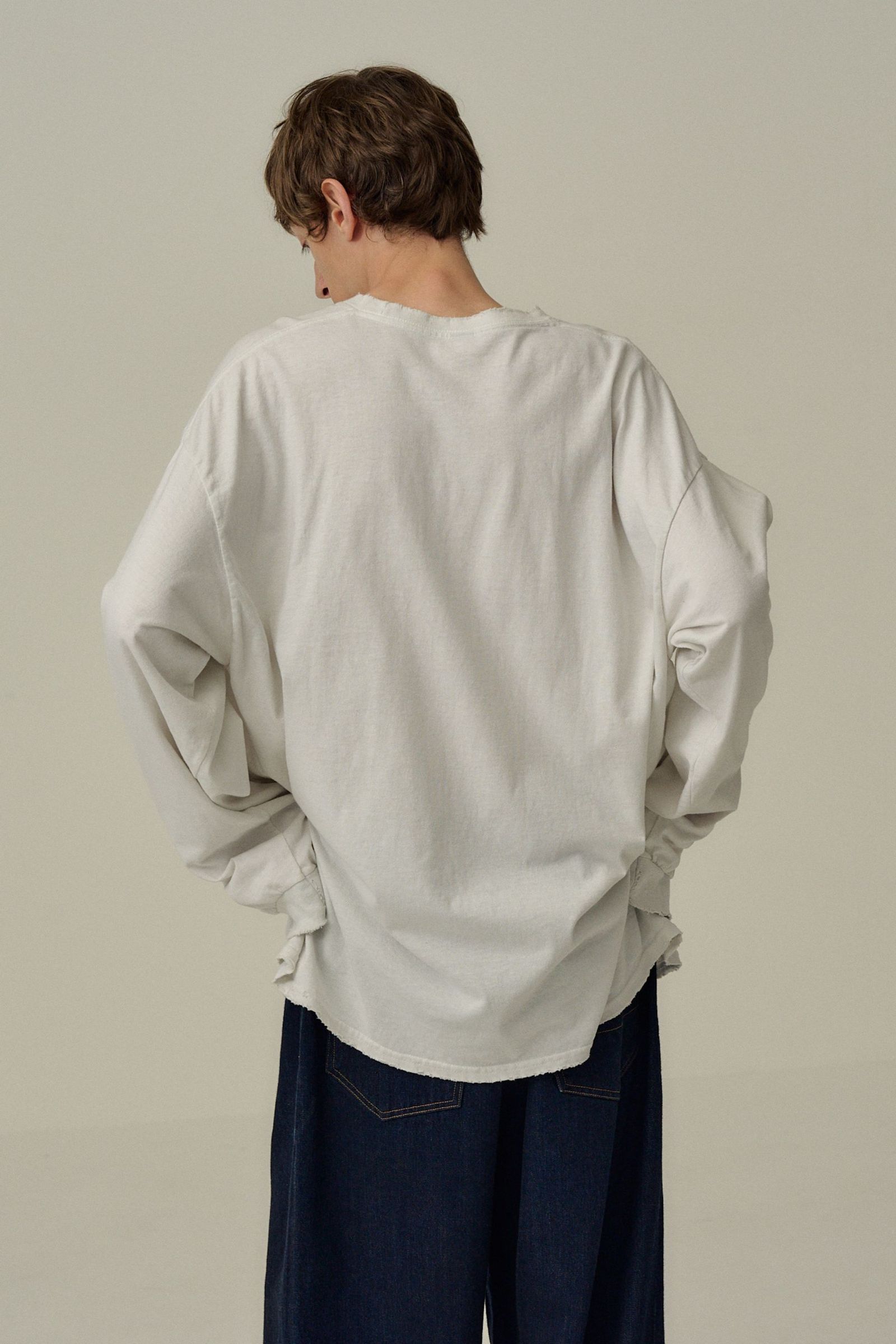 ANCELLM - BRIDGE L/S T-SHIRT | WHITE | カットソー | NapsNote