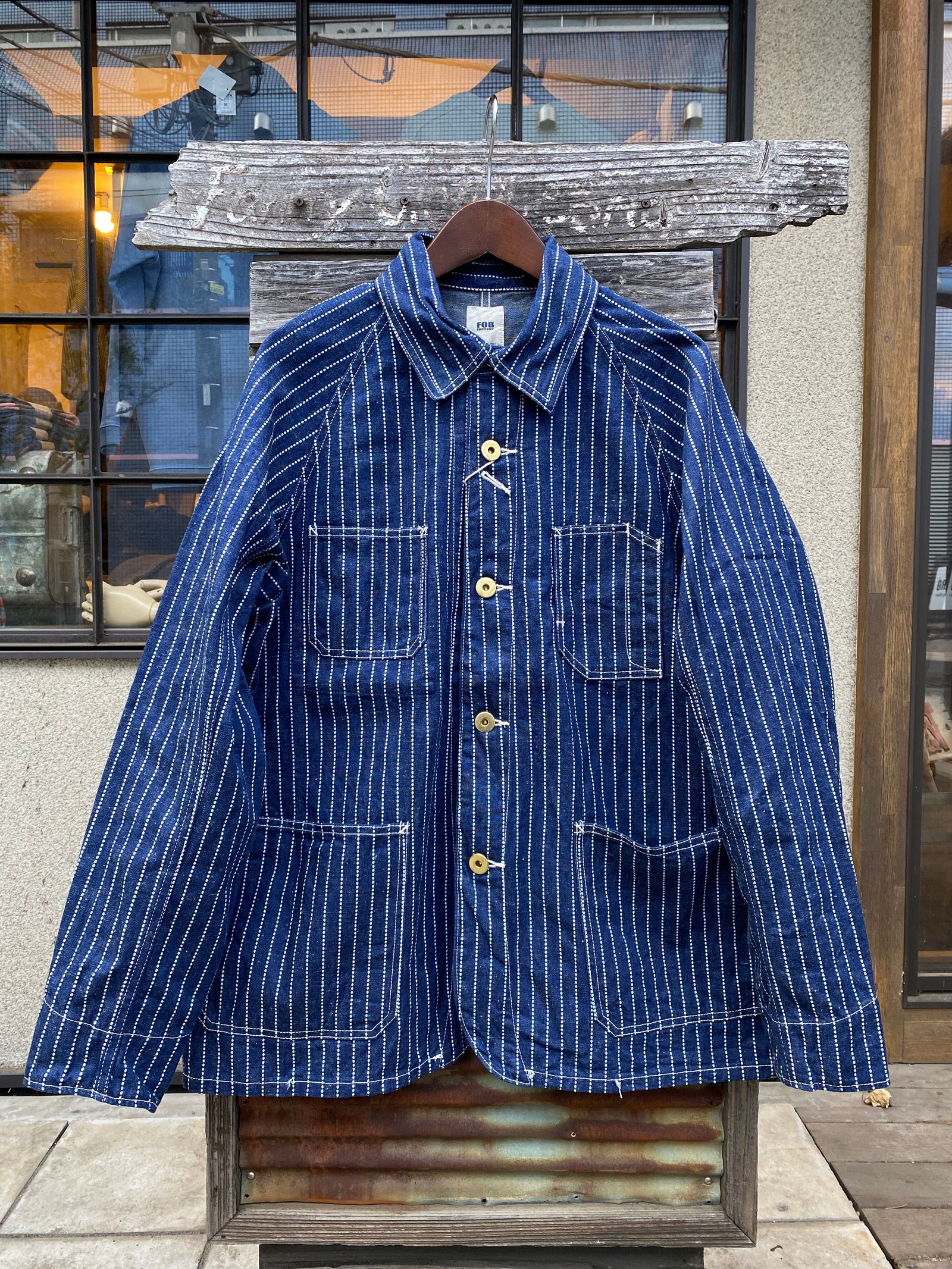 FOB FACTORY - WABASH COVERALL / ウォバッシュカバーオール / F2410