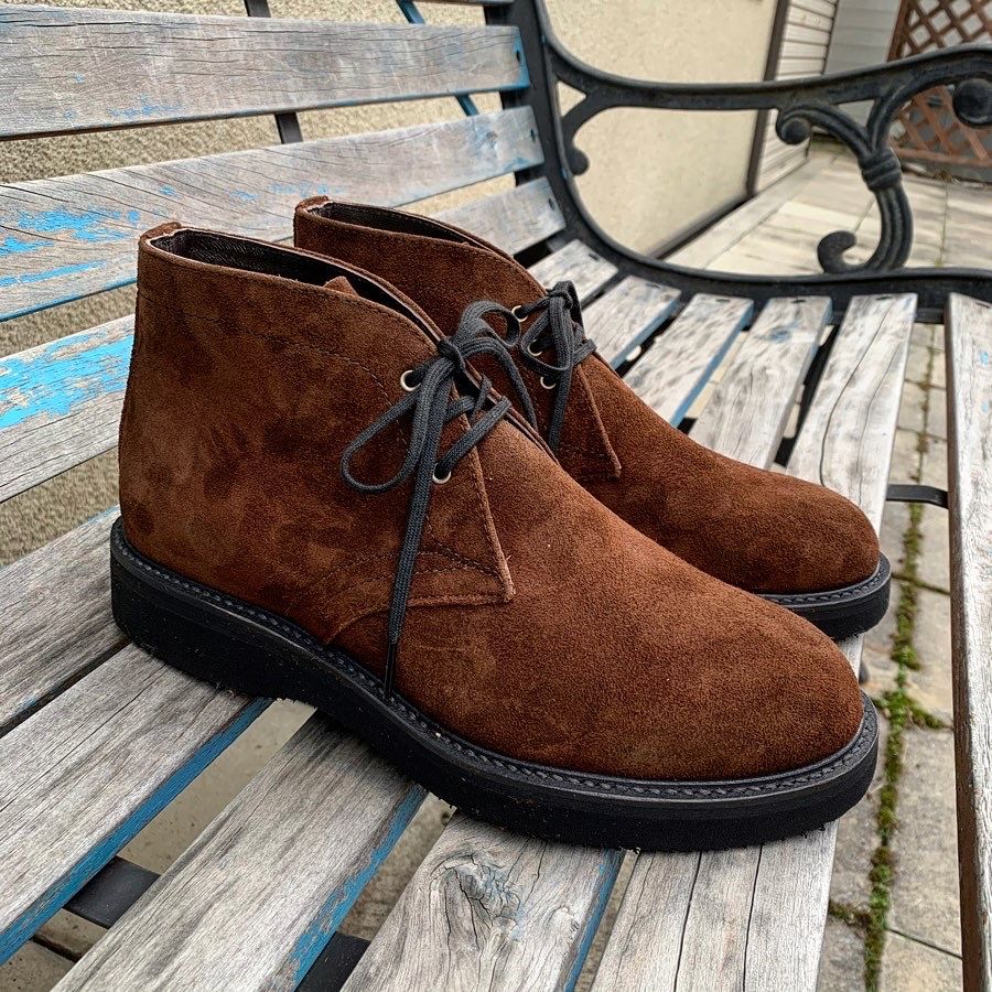 スエードチャッカブーツ / ブラック | NARO CLOTHING