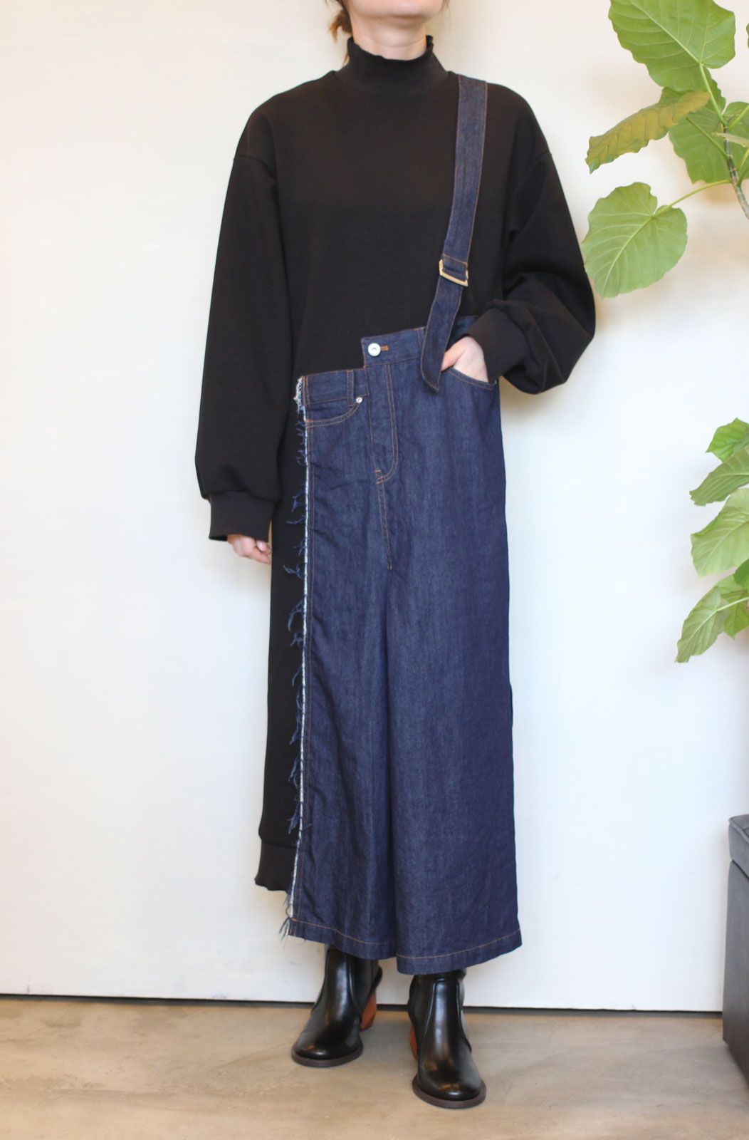 AULA AILA - デニムドッキング3WAYワンピース ブラック | ravii ONLINE