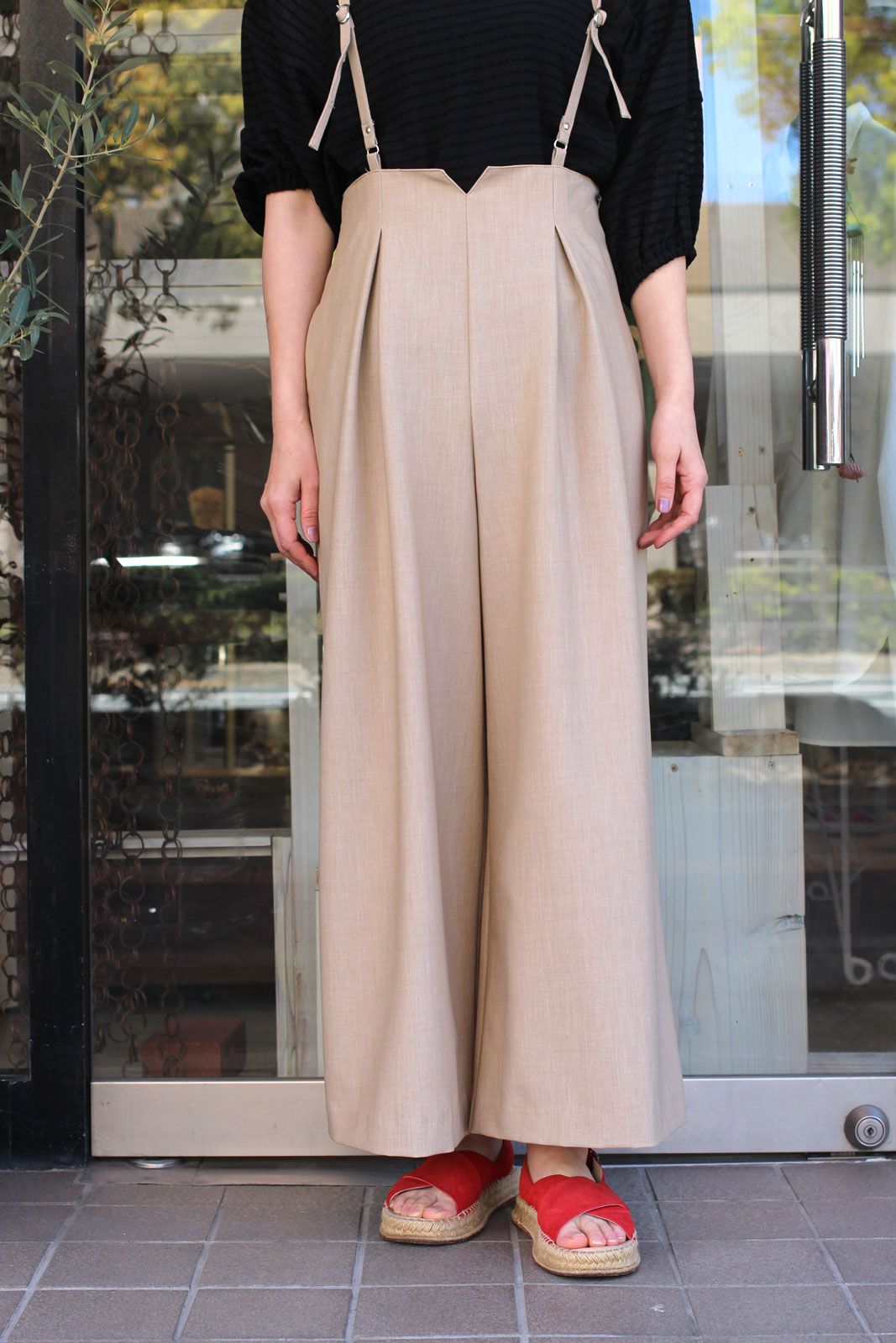 mink chair - リネンブレンドサロペット ベージュ | ravii ONLINE STORE