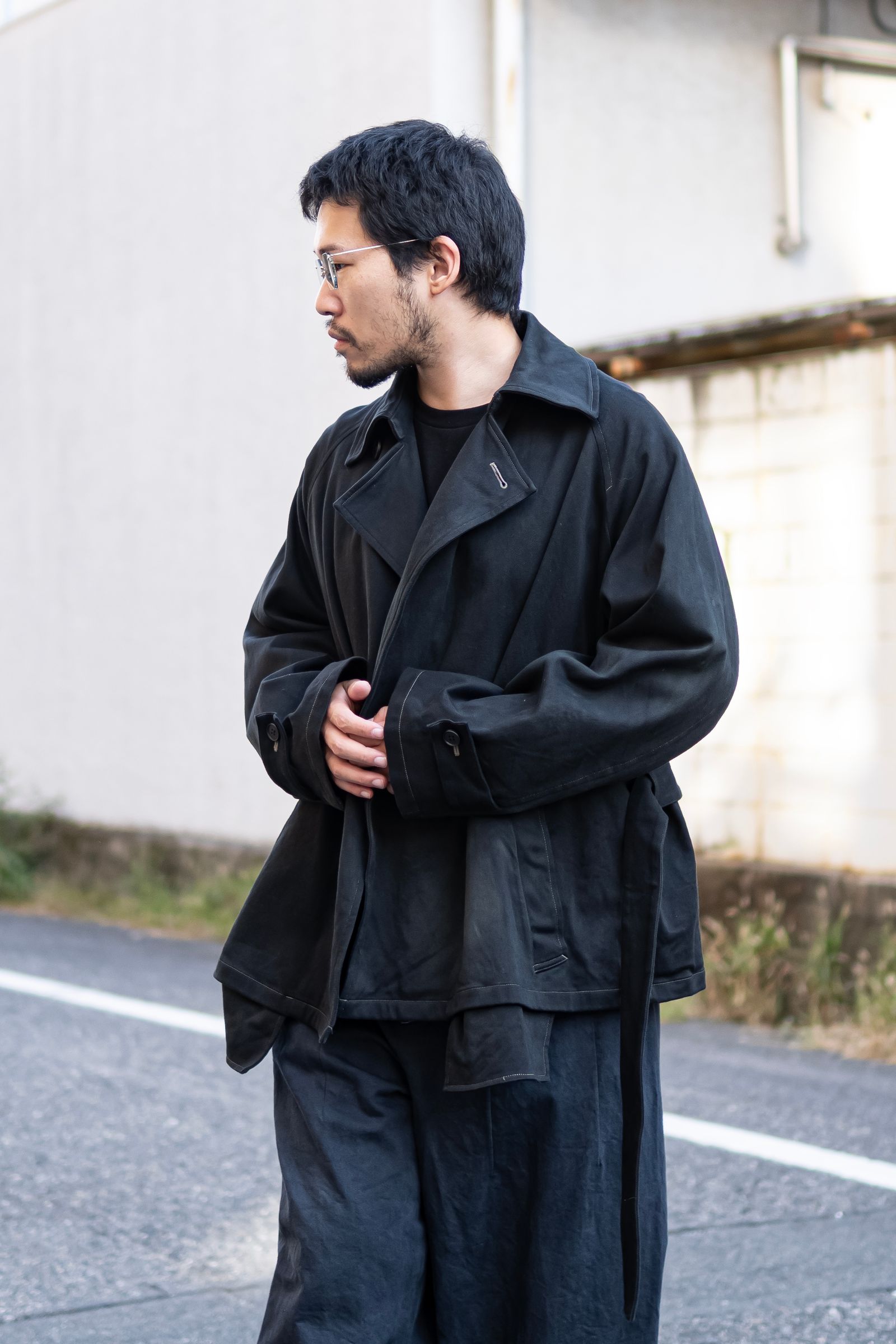 Blanc YM - 【Blanc YM×Retikle】Short trench coat | Retikle Online