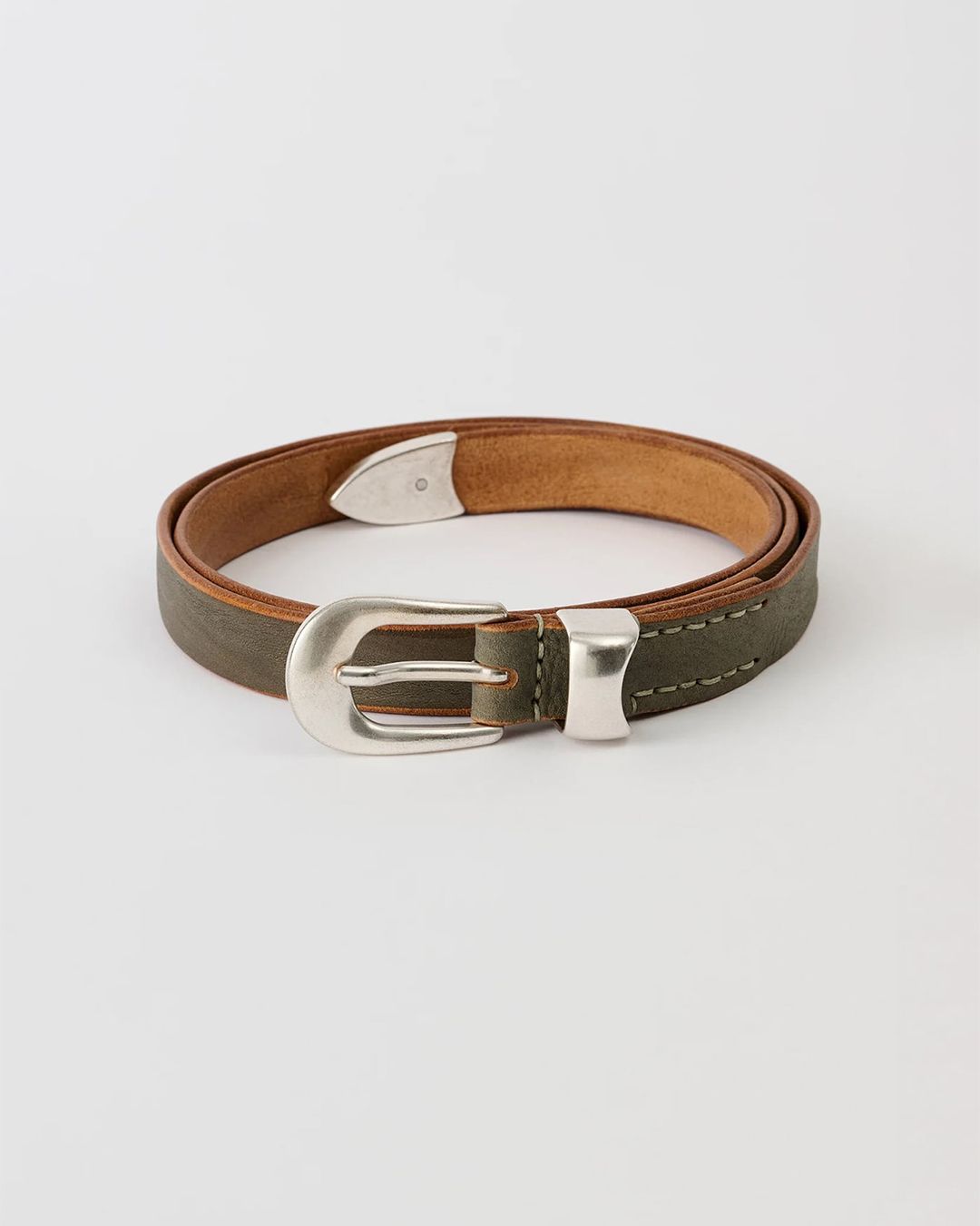 OUR LEGACY - 2 CM BELT Brown Lethe | River