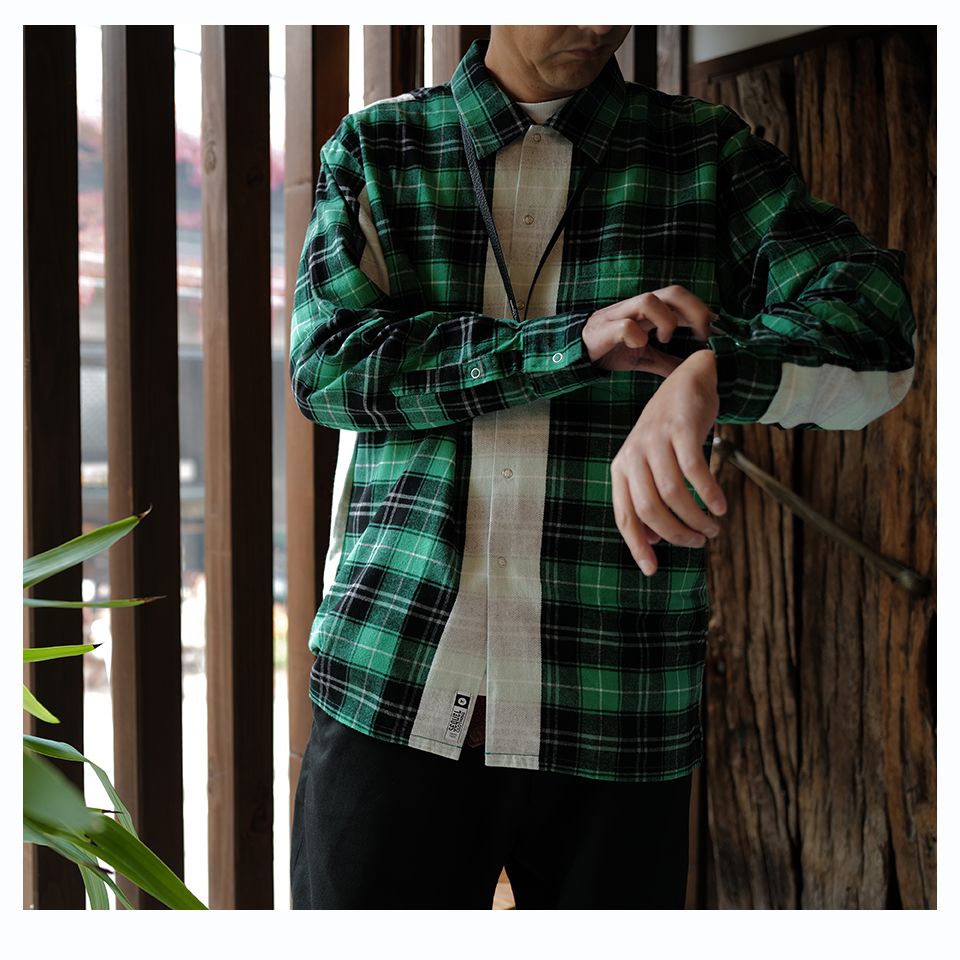 SEQUEL FISHTAIL JACKET & LINE NEL CHECK SHIRT | River