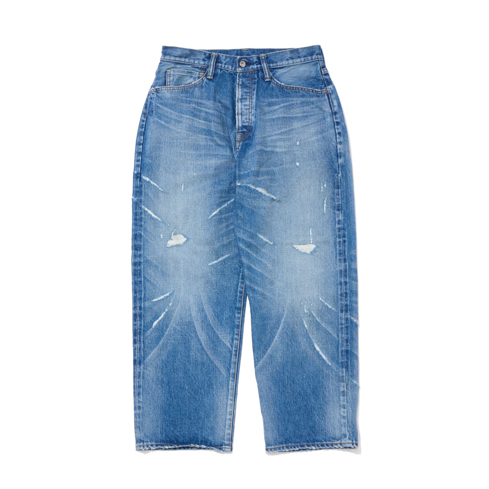 SEQUEL - SQ-25SS-PT-06 x FRAGMENT DAMAGE DENIM PANTS INDIGO | River