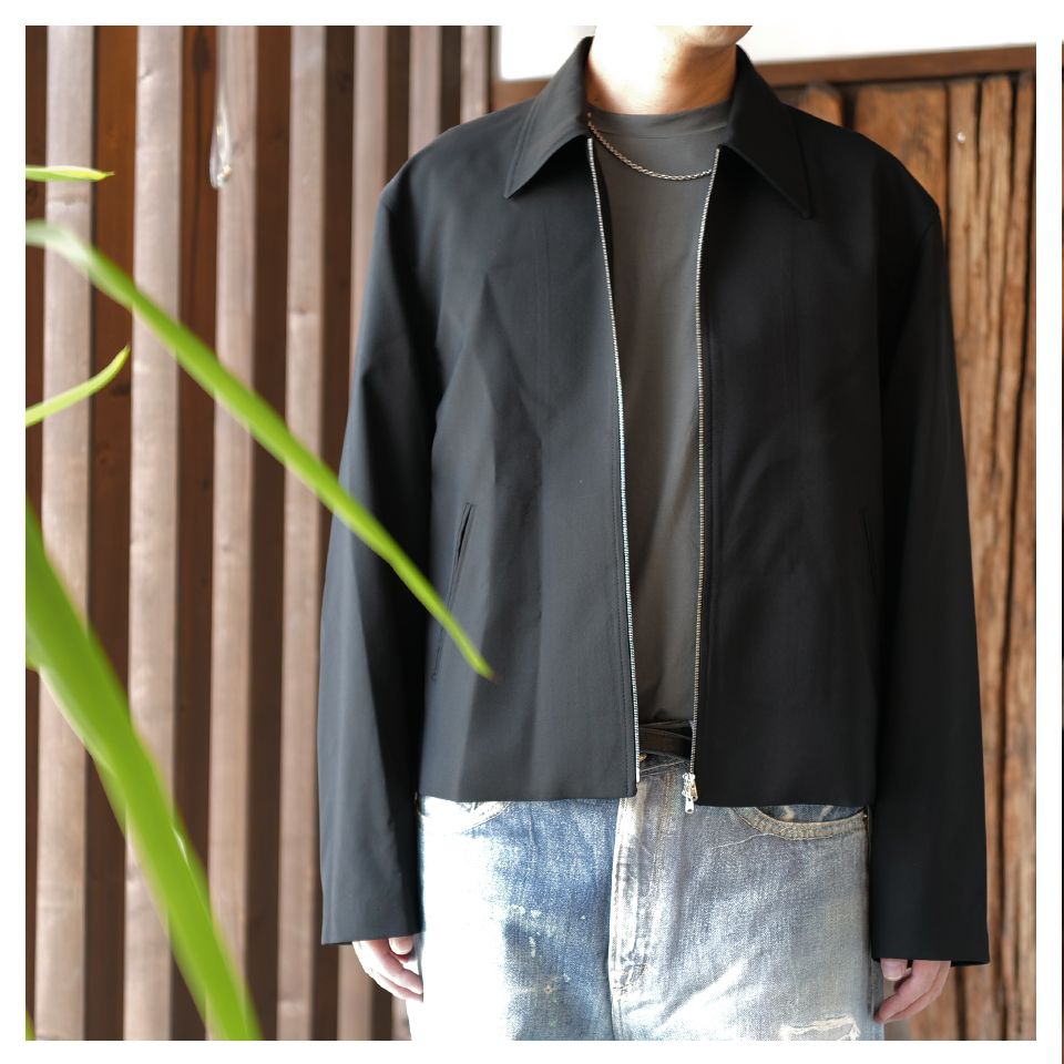 OUR LEGACY - MINI JACKET Black Worsted Wool | River