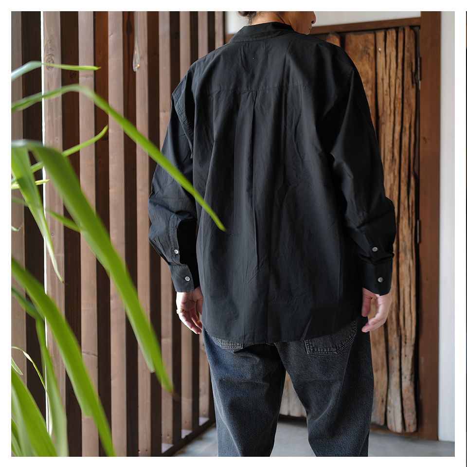 OUR LEGACY - 【Last1 Size44】 BORROWED BD SHIRT Black Voile | River