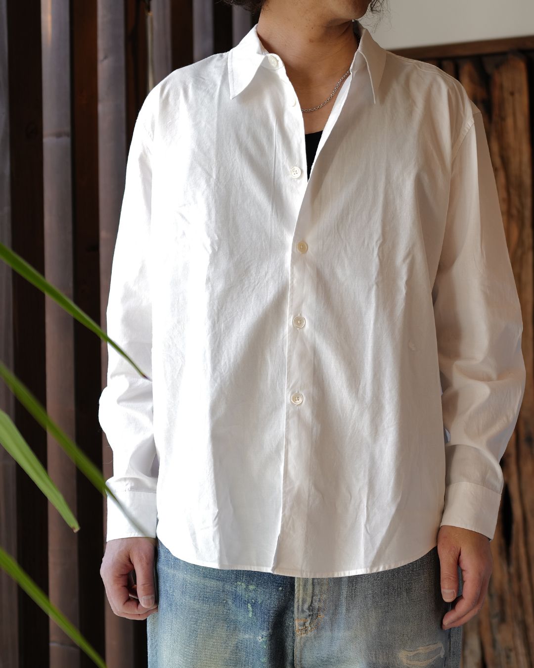 OUR LEGACY - BEYOND SHIRT White Liquid Poplin | River