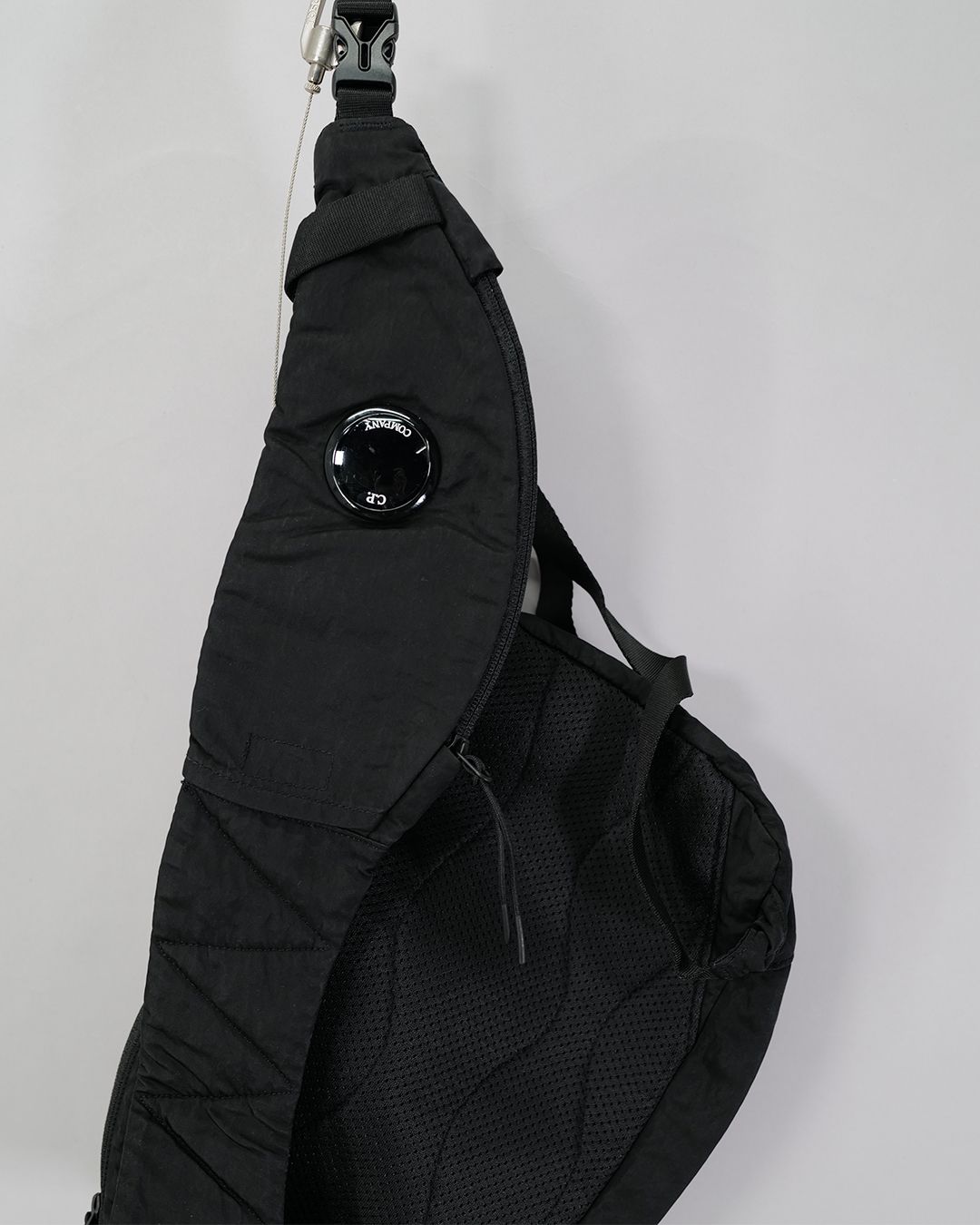 C.P. COMPANY - Nylon B Crossbody Backpack Black | River