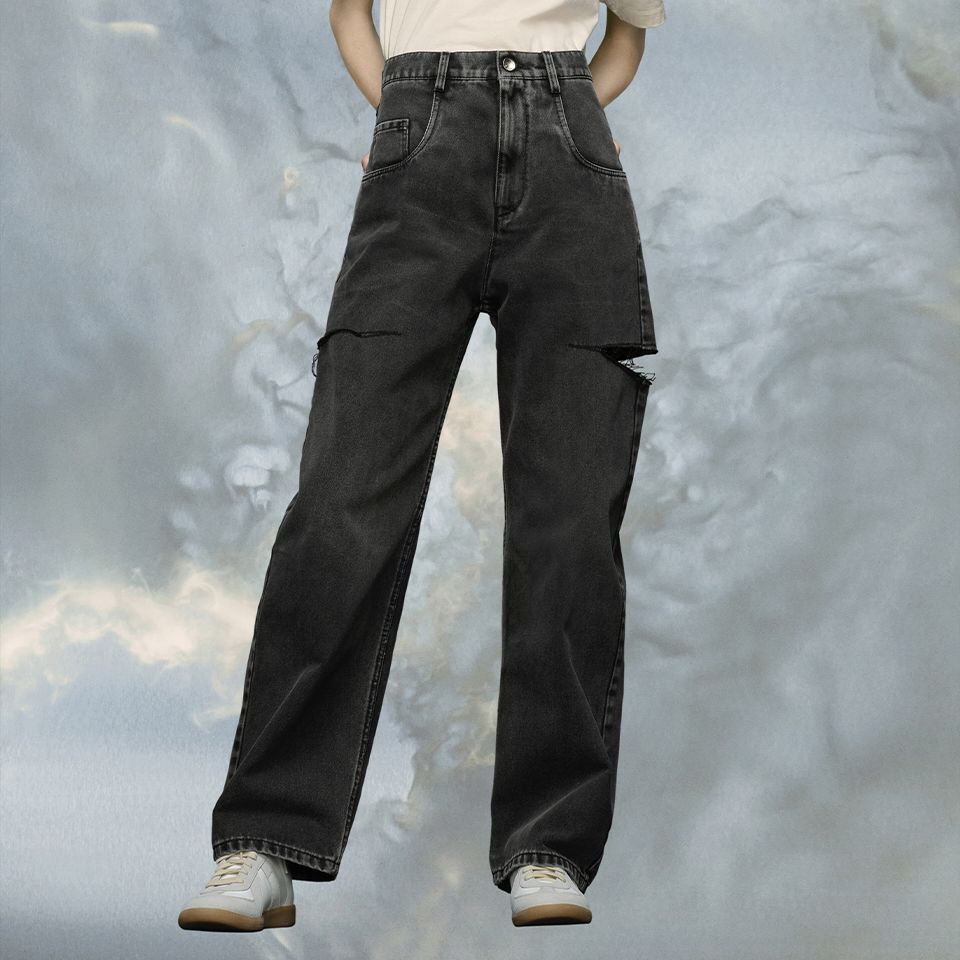 Maison Margiela - カットアウトジーンズ Black | River