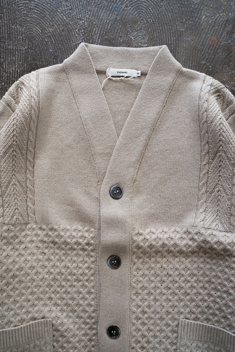 YASHIKI - 【ラスト1点】【22AW】Yukigumo Hanten Cardigan(IVORY) | Salty
