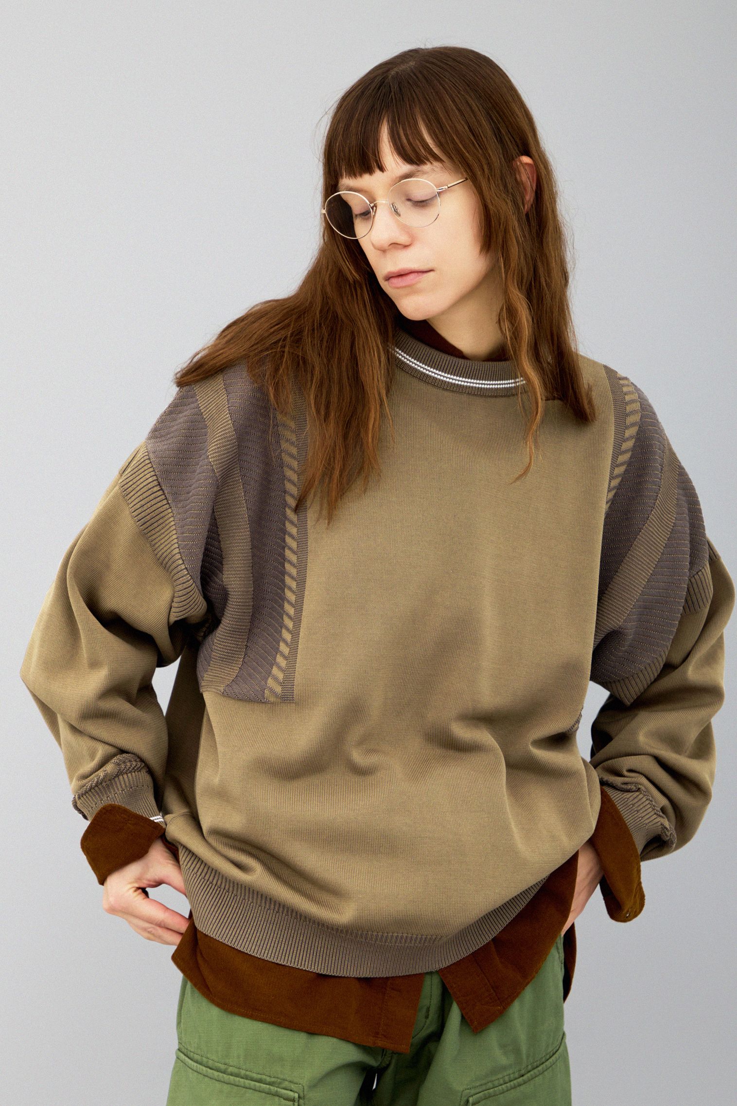 YASHIKI - 【ラスト1点】【25AW】Shimobashira Knit(BEIGE) | Salty