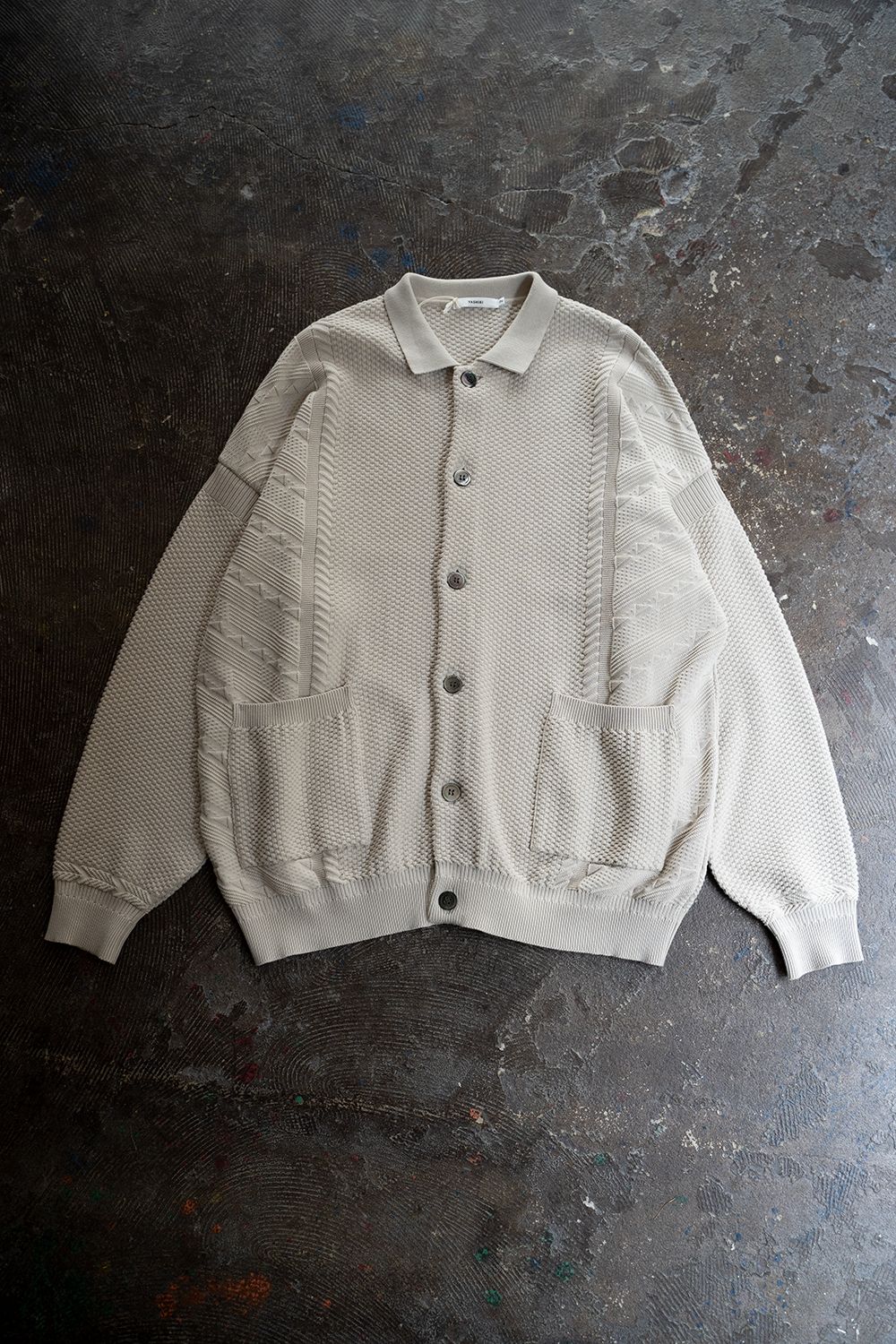 YASHIKI - 【ラスト1点】【22SS】Hoshikuzu Collar Cardigan(PEARL