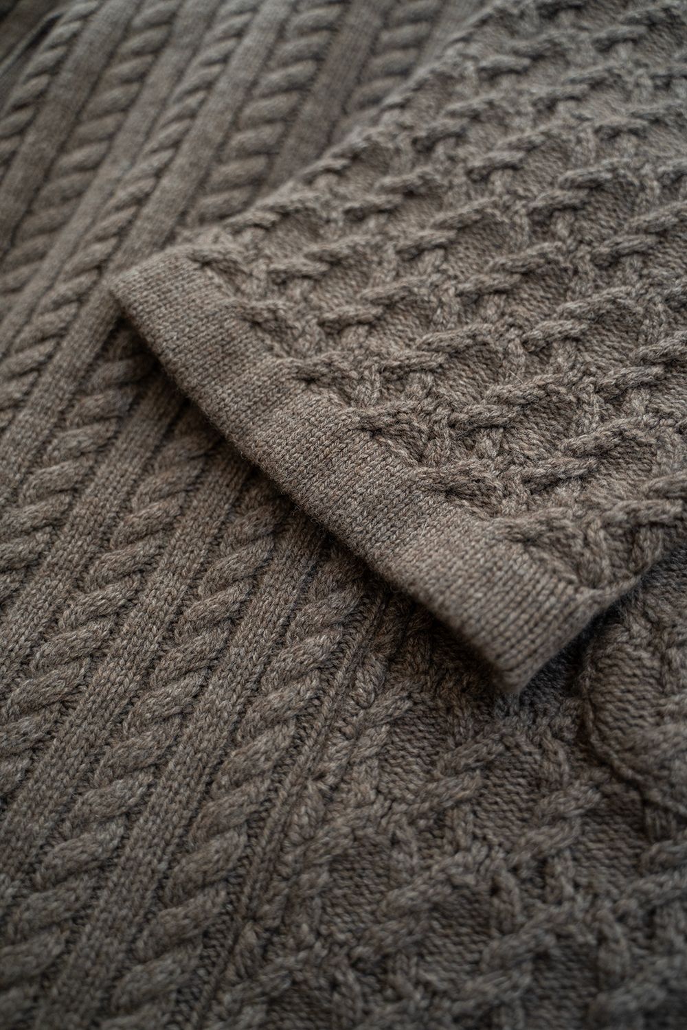 YASHIKI - Ginrei Knit Coat(MOCHA) | Salty