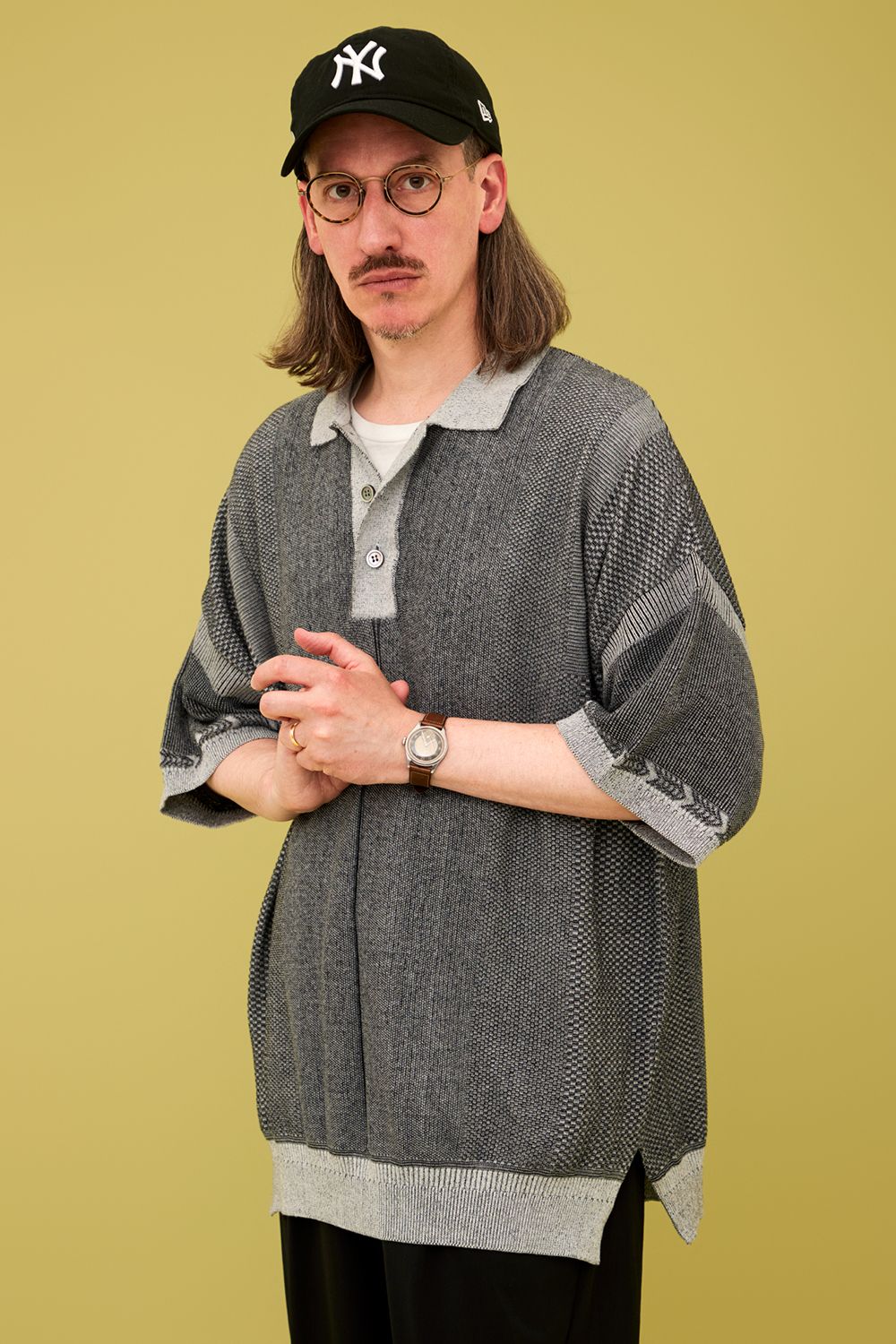 美品】25ss h beauty&youth cotton polo knit H BEAUTY&YOUTH UNITED