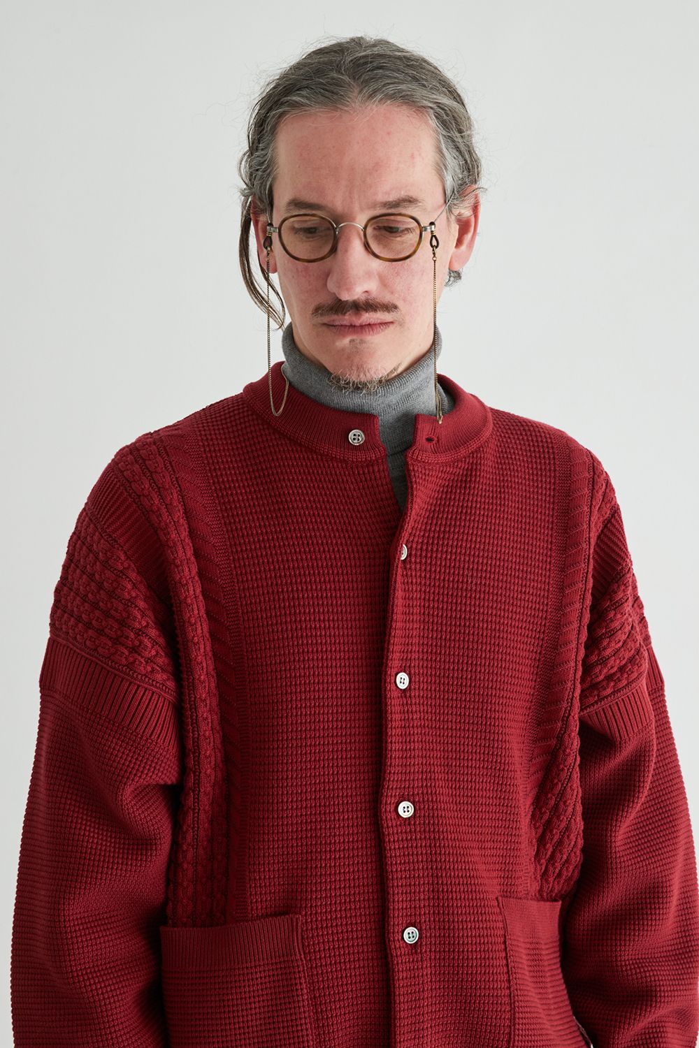 YASHIKI - 【ラスト1点】Akigumo Cardigan(BURGUNDY) | Salty