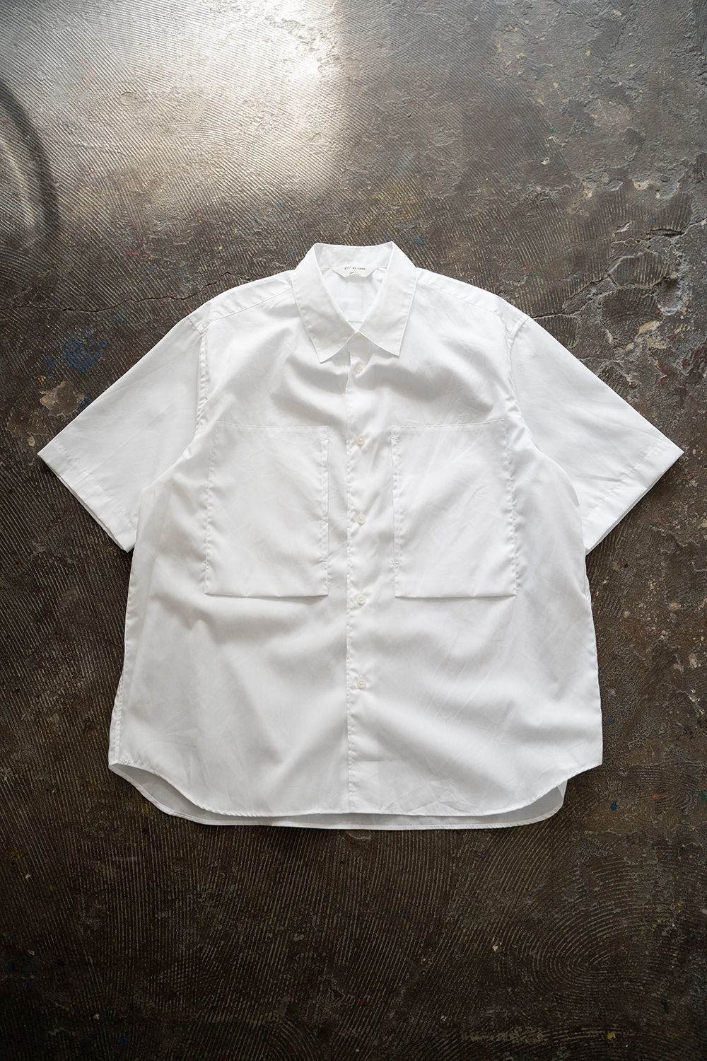 STILL BY HAND - 【ラスト1点】【24SS】両胸ポケット半袖ブロード