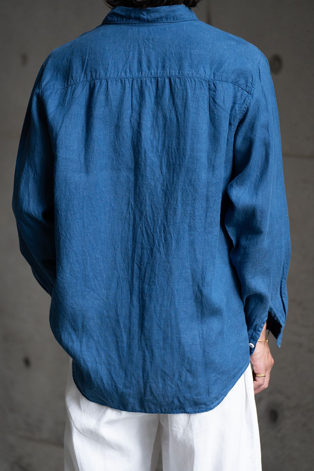 MITTAN - 【ラスト1点】大麻シャツ大(藍) | Salty