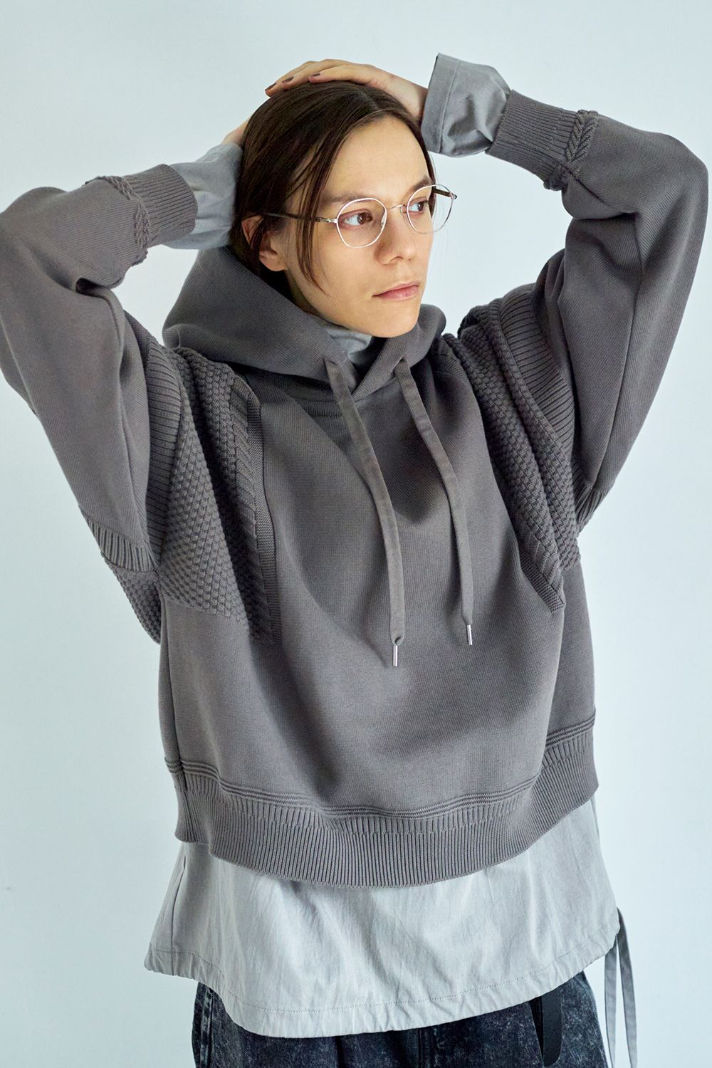 YASHIKI - 【ラスト1点】【22AW】Setsugi Hoodie(GREIGE) | Salty