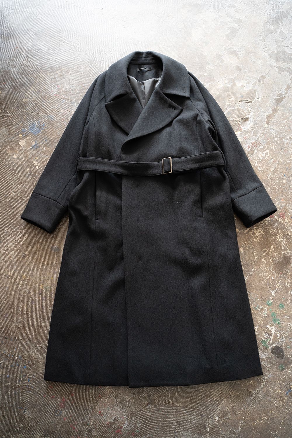 juha - 【ラスト1点】【24AW】Belted Over Coat/ベルテッドオーバー