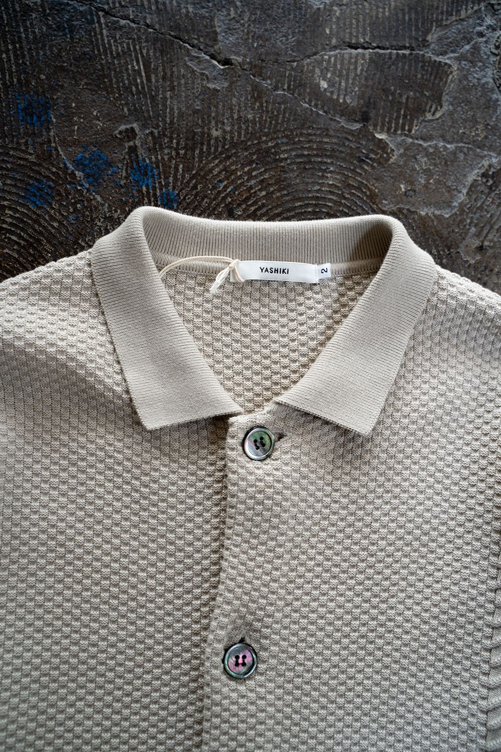 YASHIKI - 【ラスト1点】【22SS】Hoshikuzu Collar Cardigan(PEARL