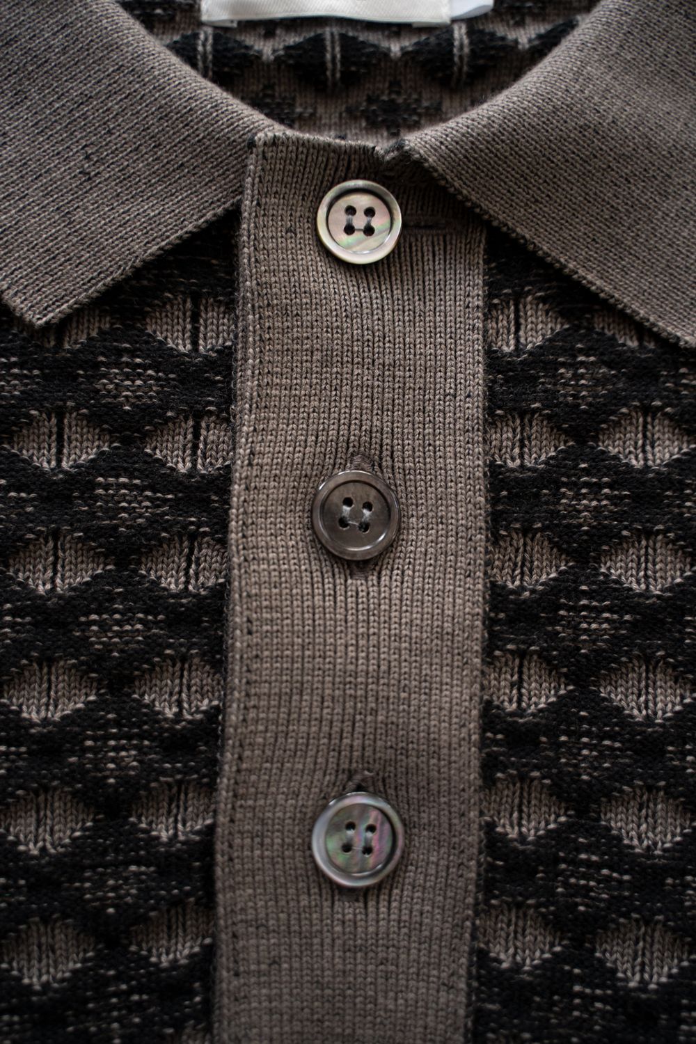 YASHIKI - 【ラスト1点】【25AW】Rikka Knit Polo(GREIGE) | Salty