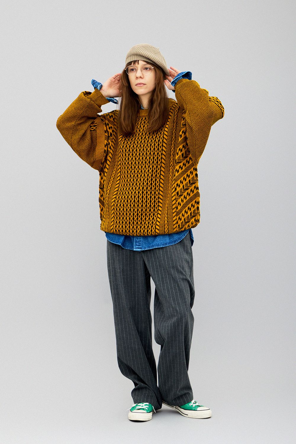 YASHIKI - 【ラスト1点】【25AW】Fubuki Knit(MUSTARD) | Salty