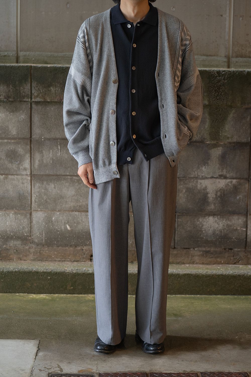 YASHIKI - 【ラスト1点】【25SS】Wadachi Cardigan(MIX GRAY) | Salty