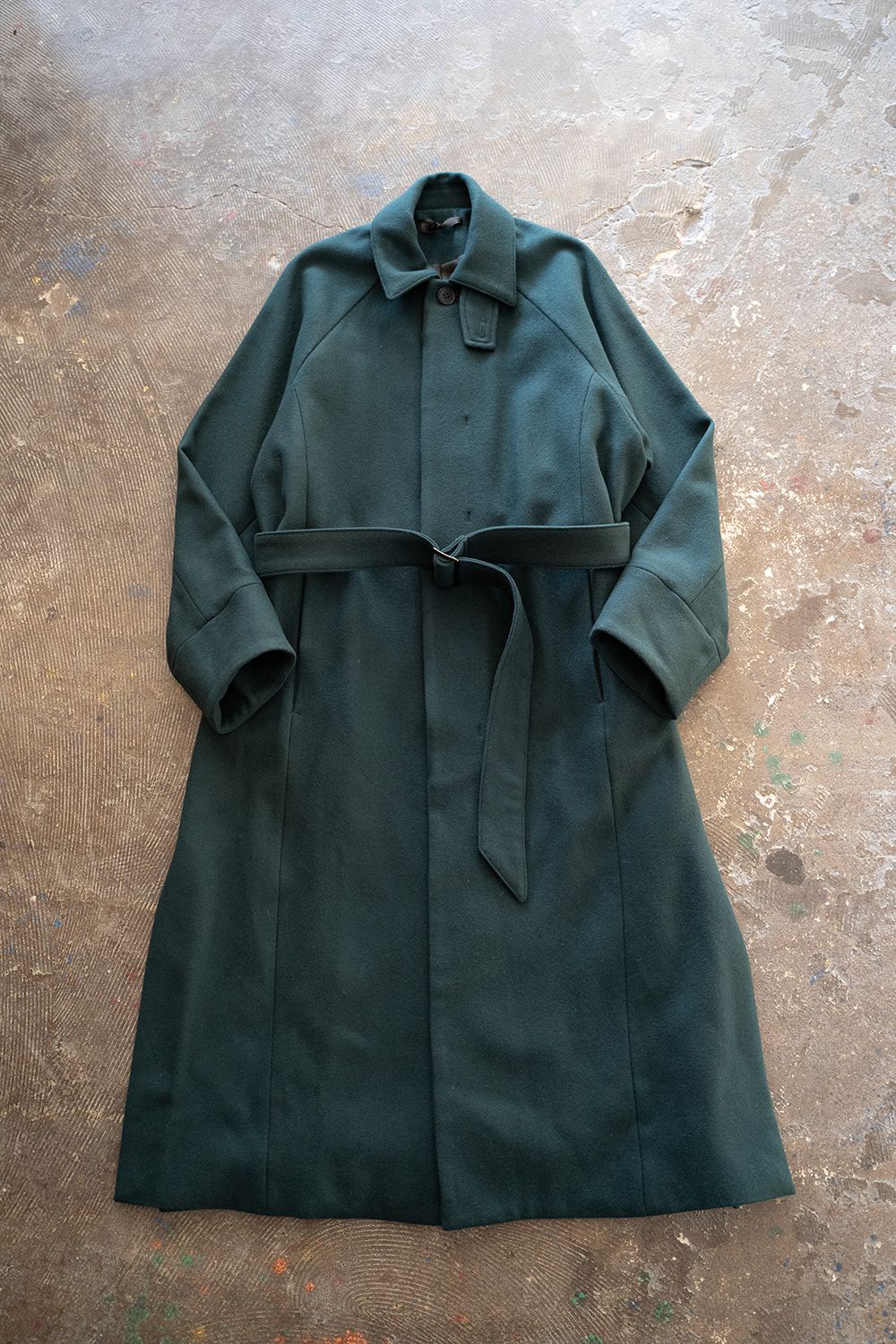 juha - 【ラスト1点】【22AW】Belted Over Coat/ベルテッドオーバー