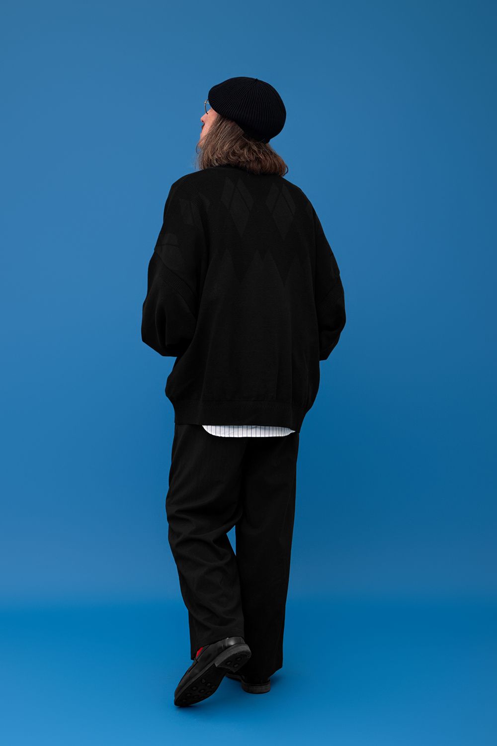 YASHIKI - Seika Knit Blouson(BLACK) | Salty