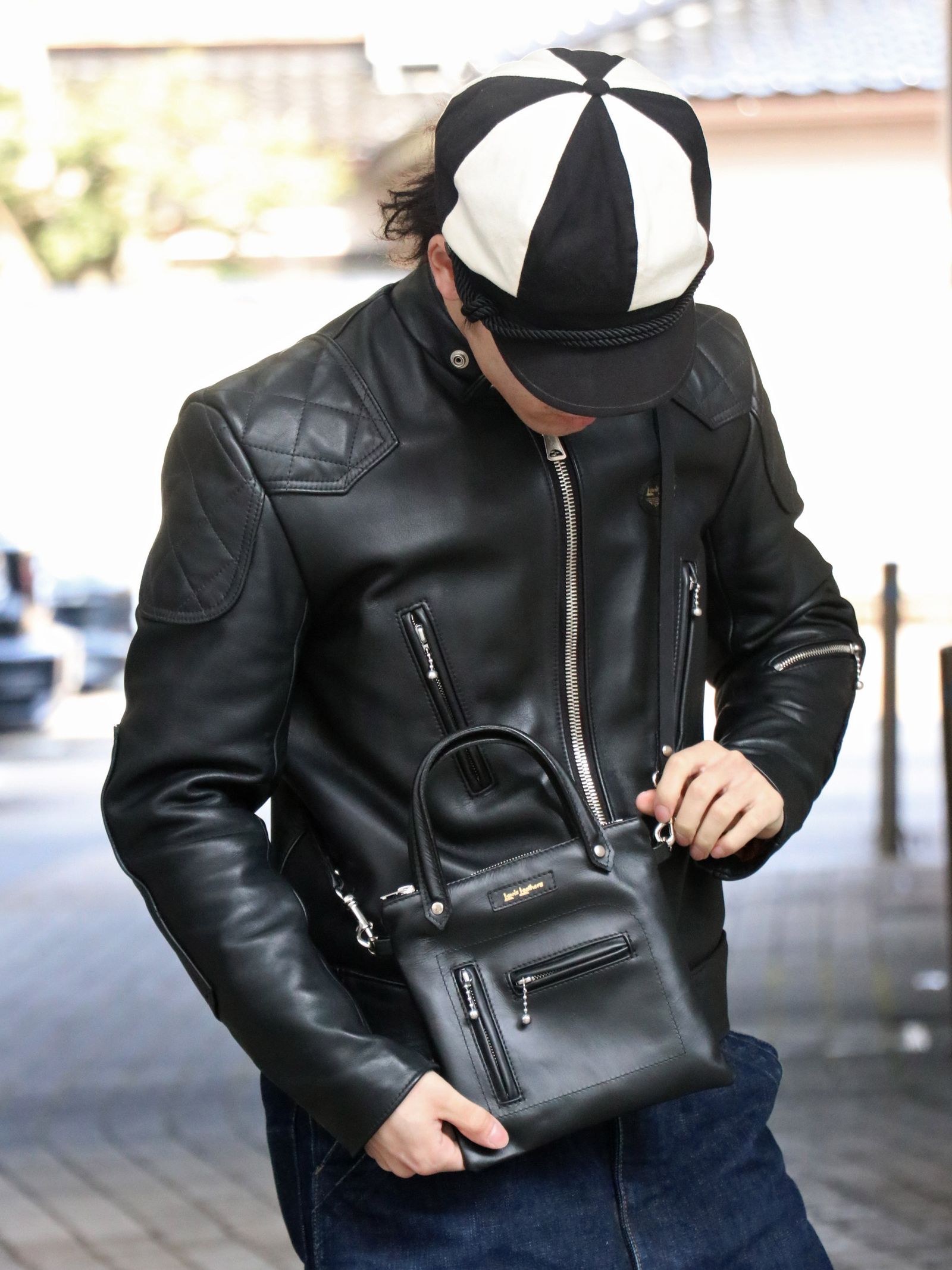 Lewis Leathers - MINI BRONX BAG (BLACK) | SKANDA