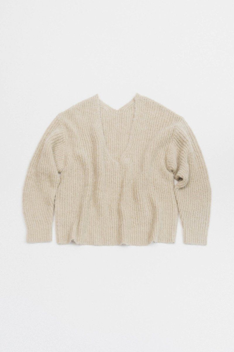 Knuth Marf - Uneck knit pullover (unisex) / Uネックニットプル