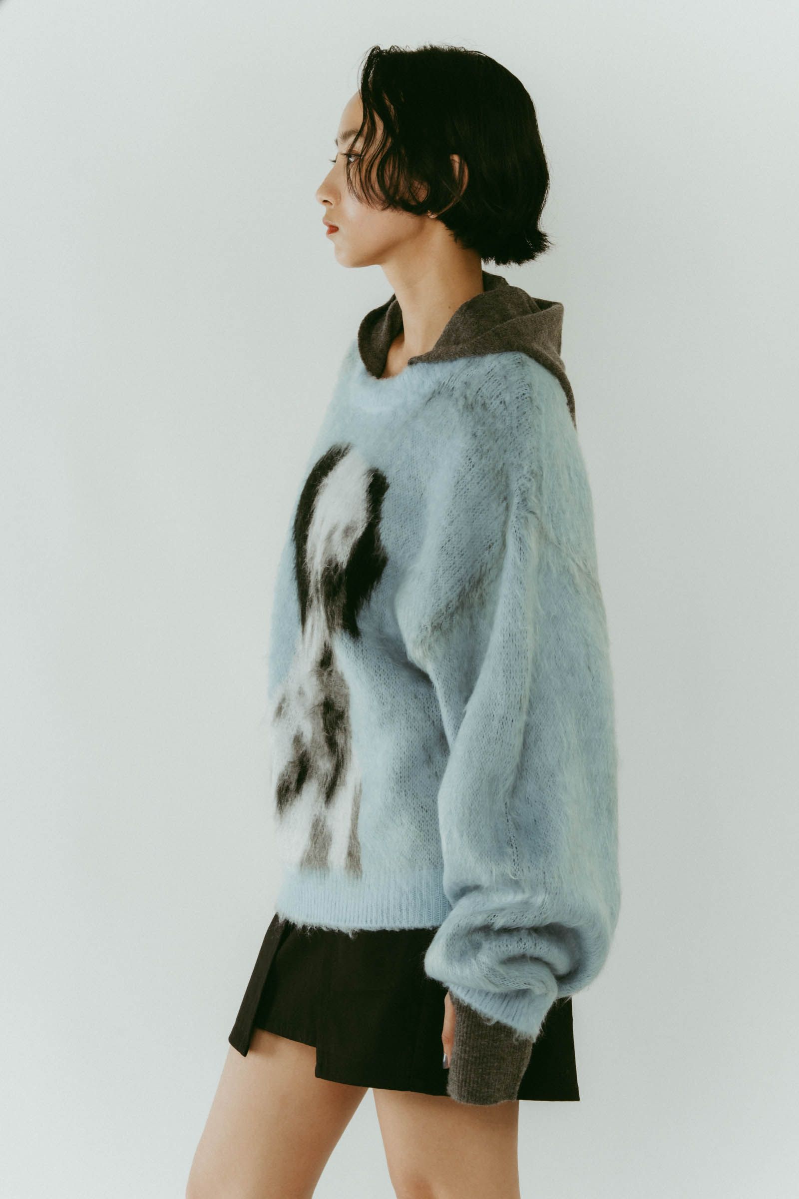 Knuth Marf - dalmatian shaggy knit(unisex) / ダルメシアン シャギー