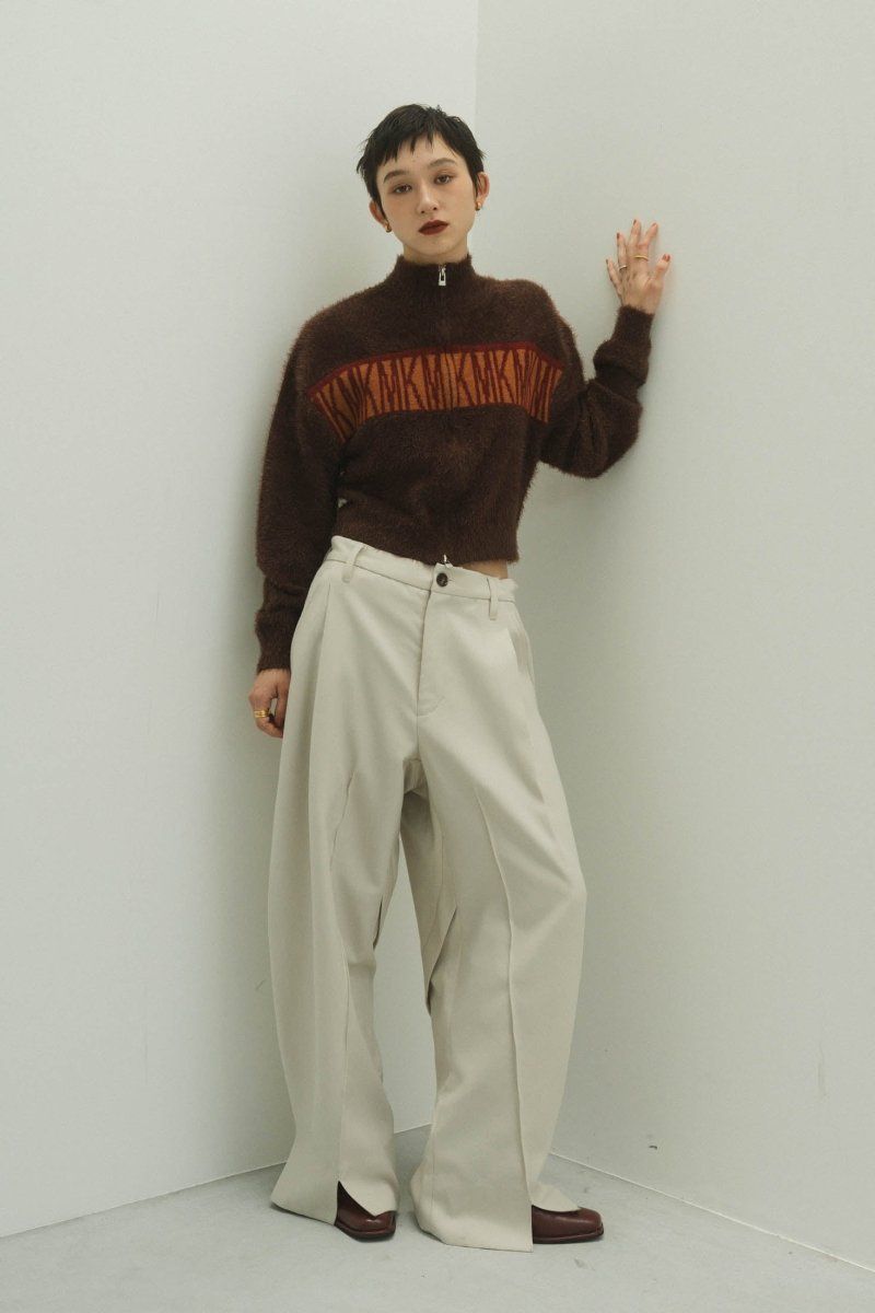 Knuth Marf - full zip motif cardigan / フルジップ モチーフ