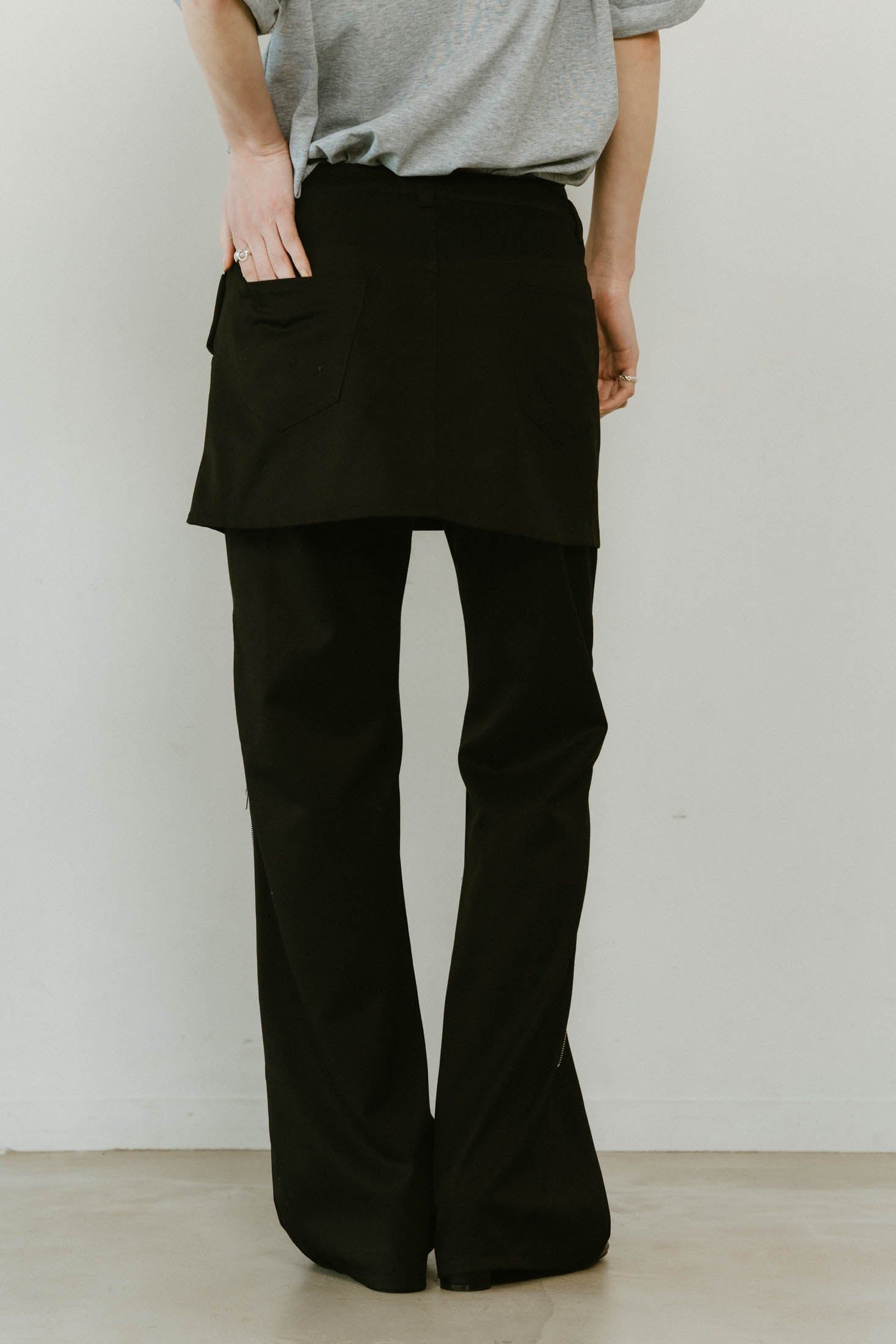 Knuth Marf - 2piece zip flare pants / 2ピース ジップフレアパンツ